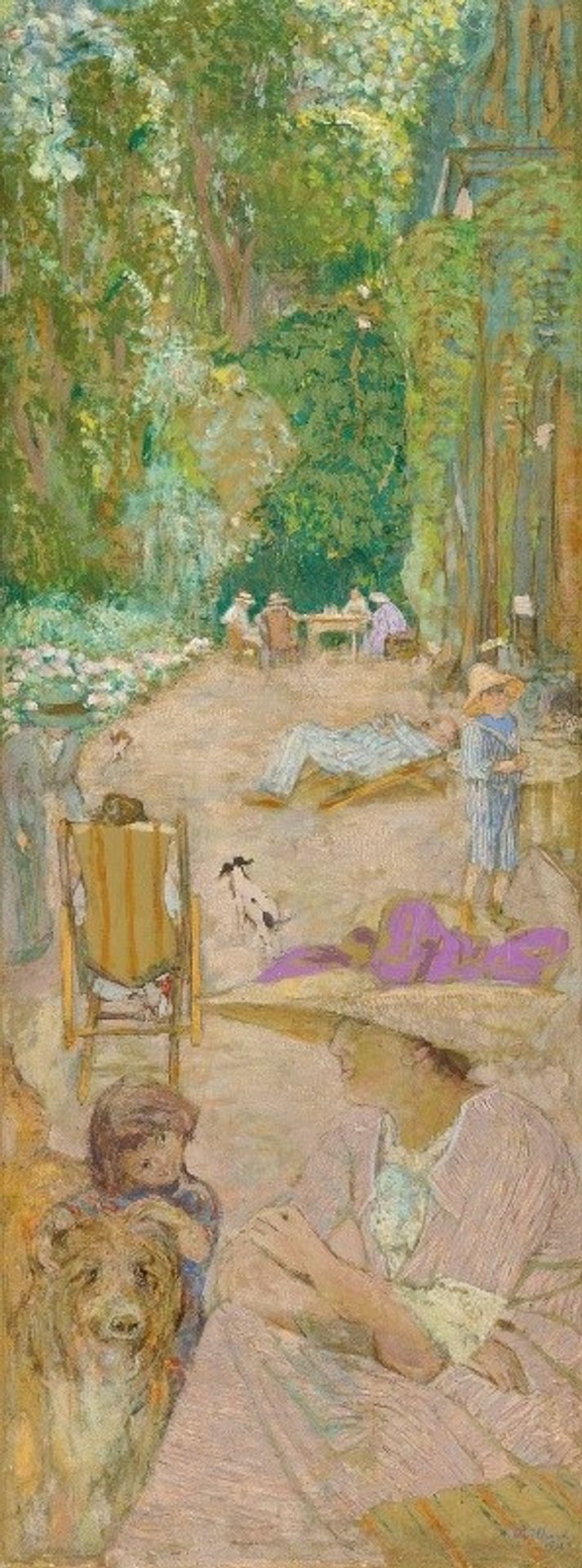 Aux Pavillons À Cricqueboeuf. Devant La Maison by Édouard Vuillard