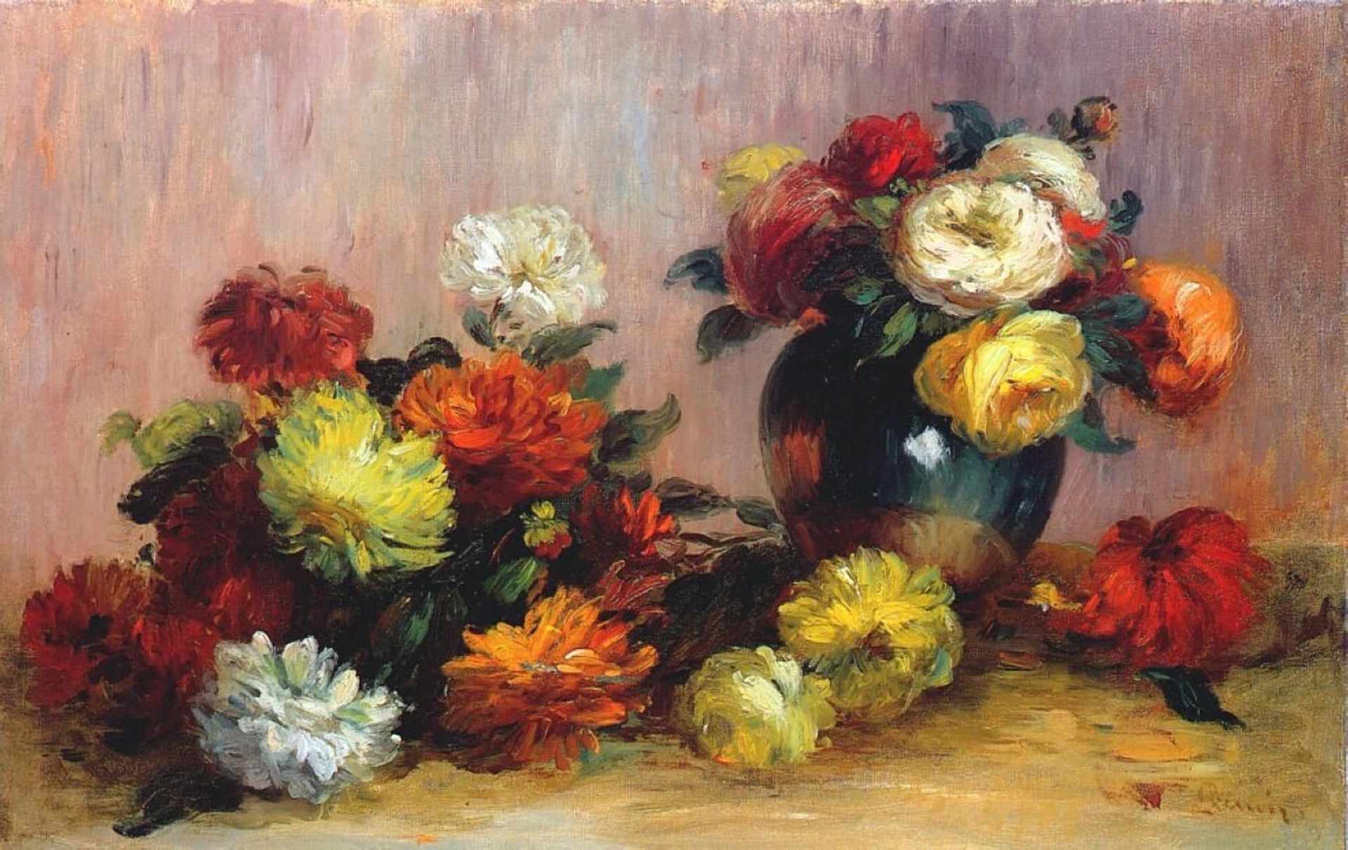 Bouquets of Flowers by Pierre-Auguste Renoir