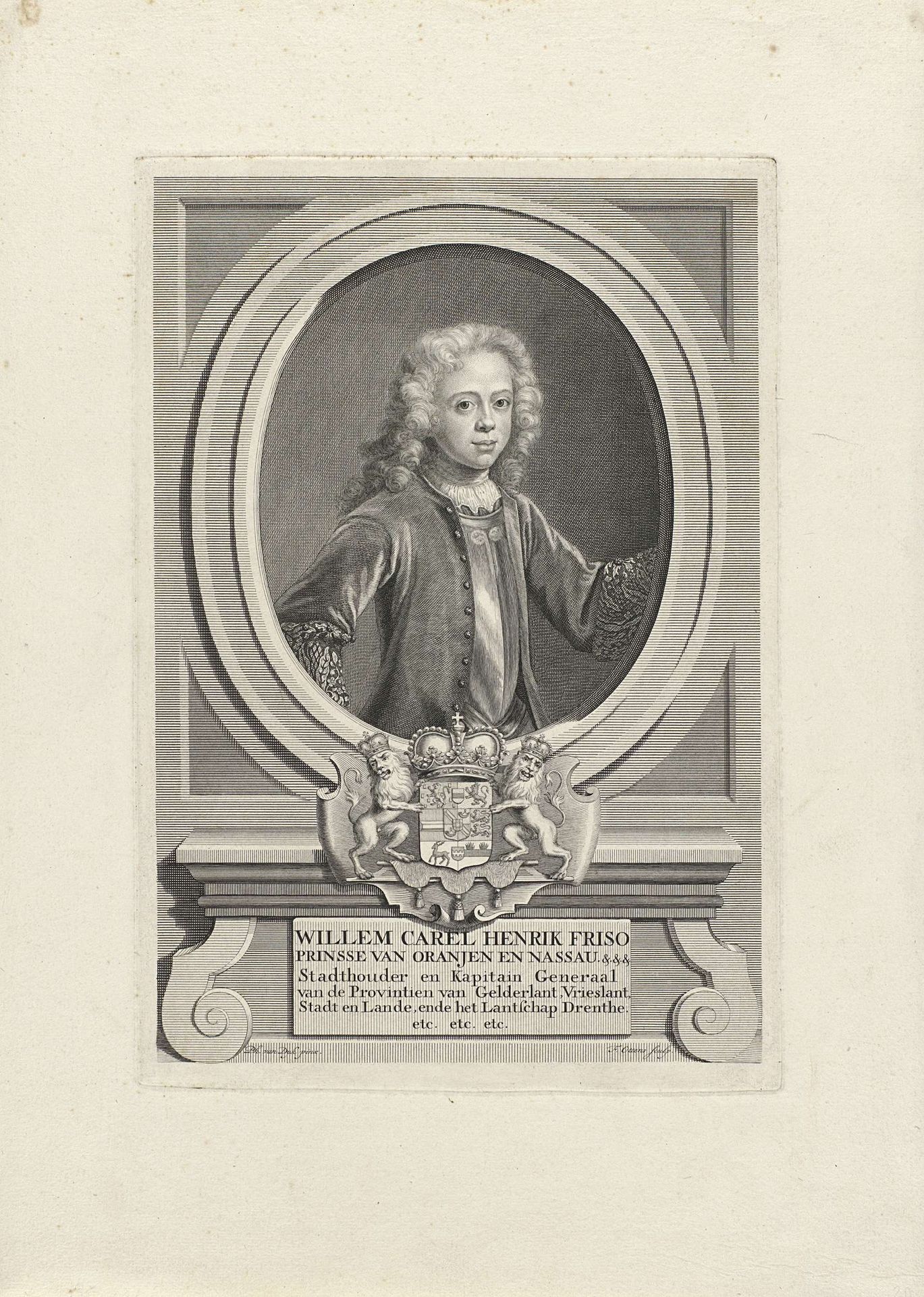 Portret van Willem IV, prins van Oranje-Nassau by Frederik Ottens