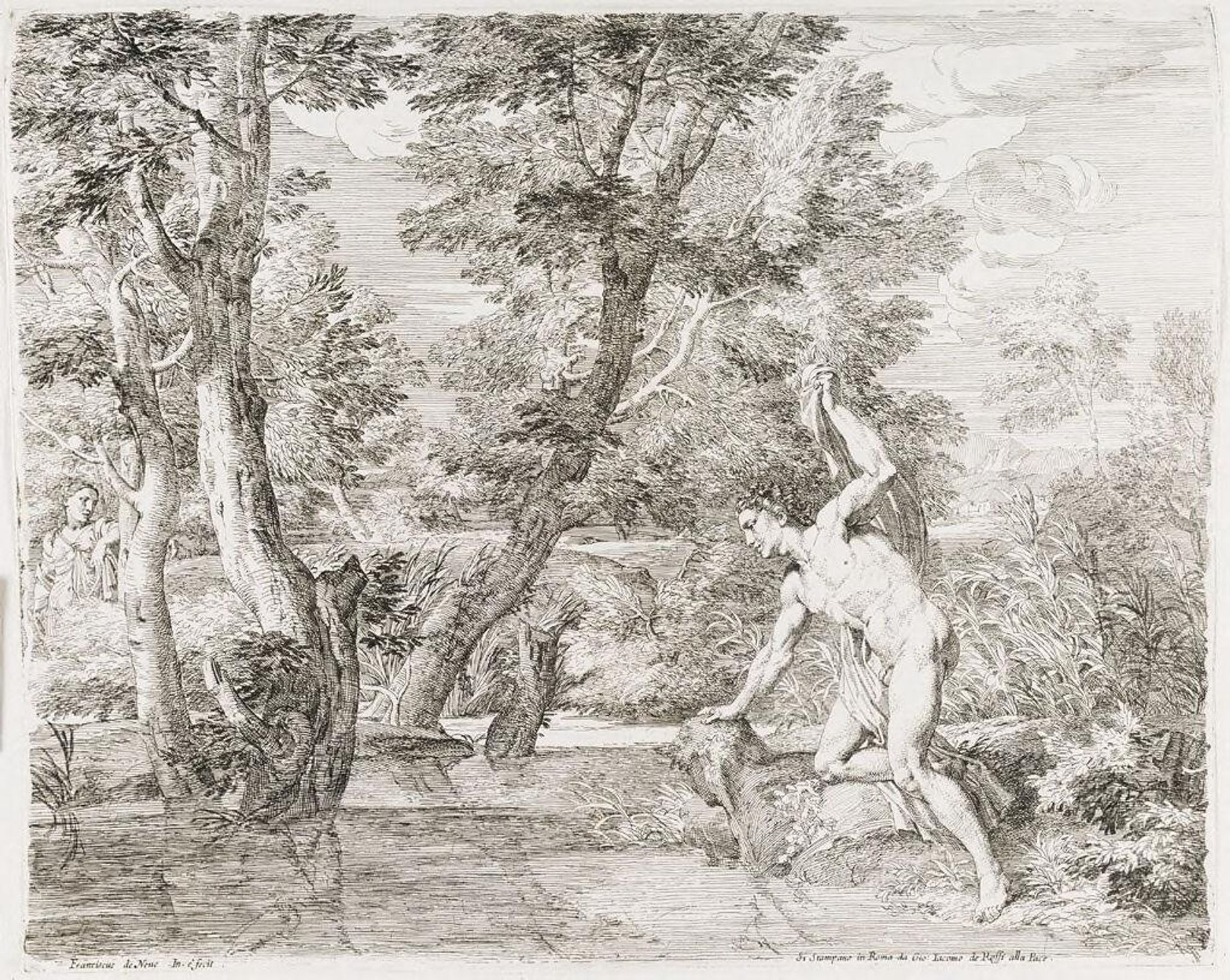 Narcissus and Echo by Frans de Neve