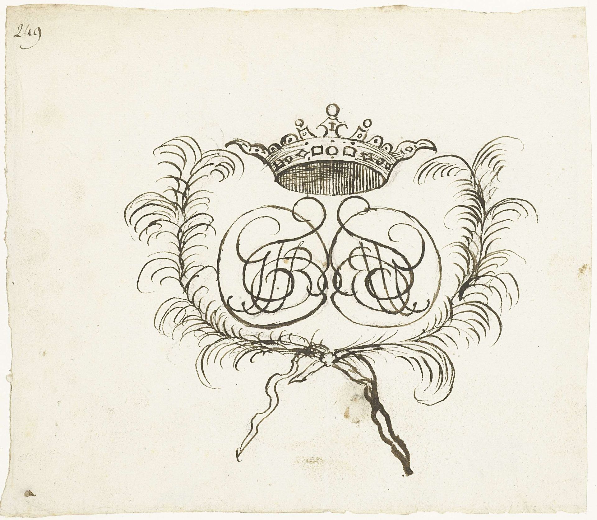 Bekroond monogram GTB by Gesina ter Borch