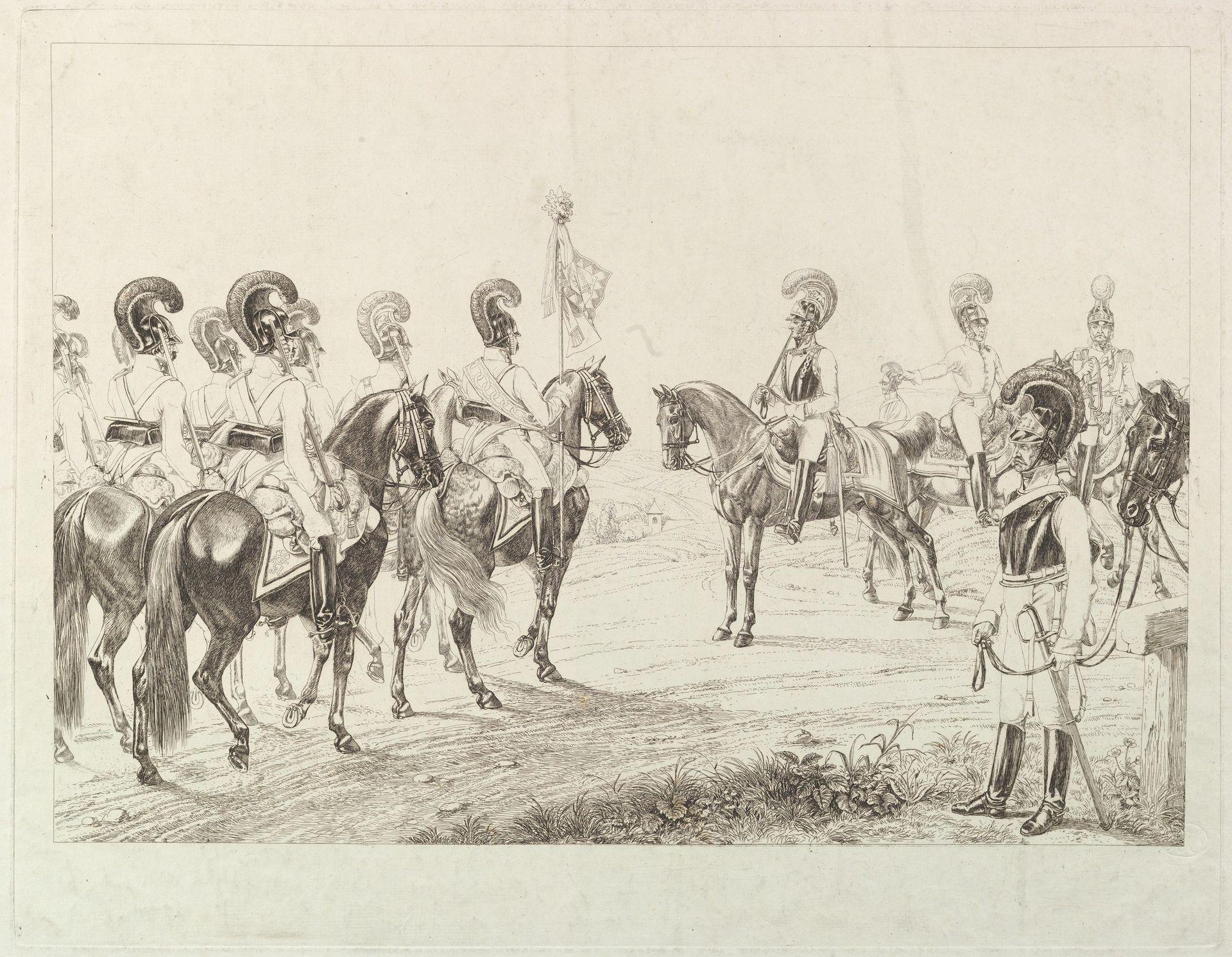 Austrian Cuirassiers by Johann Christoph Erhard