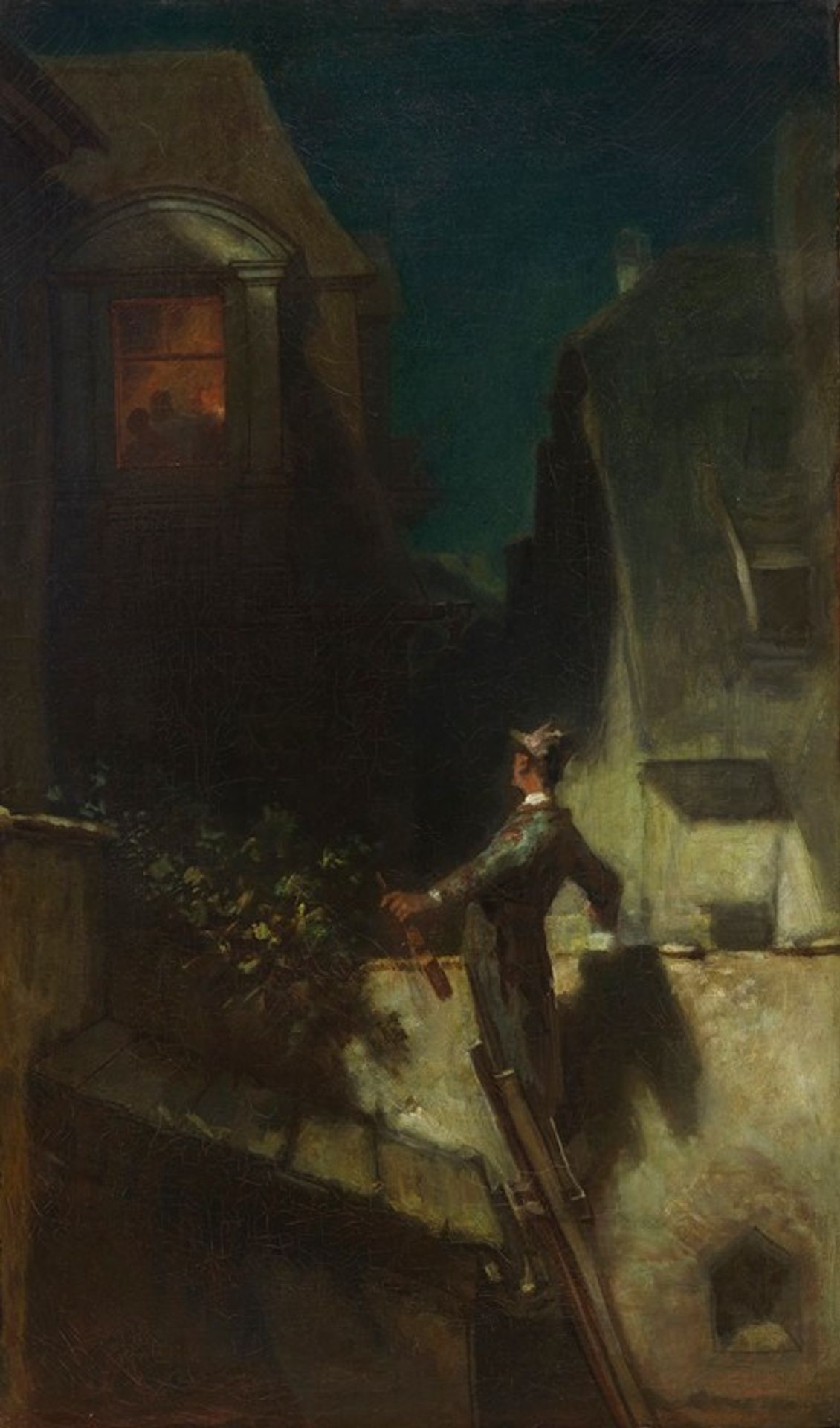 Der Mondscheingeiger by Carl Spitzweg