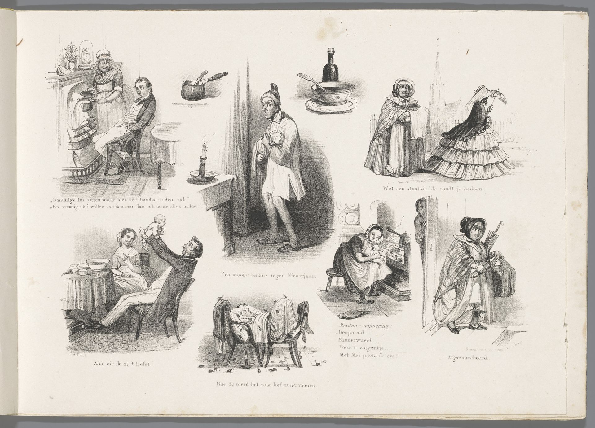 Taferelen uit het leven van een jonge vader by Carel Christiaan Antony Last