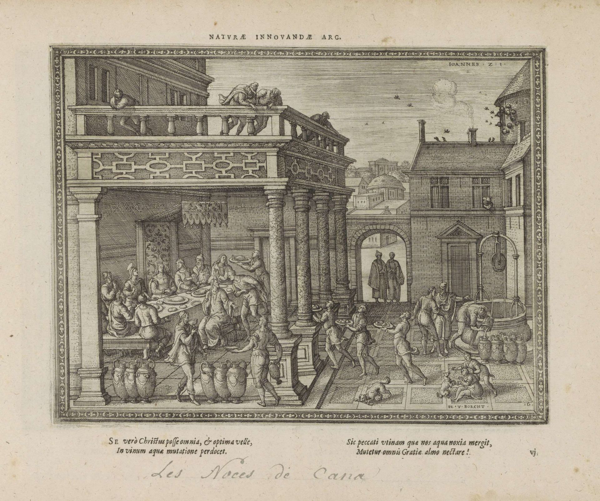 Bruiloft te Kana by Pieter van der (I) Borcht