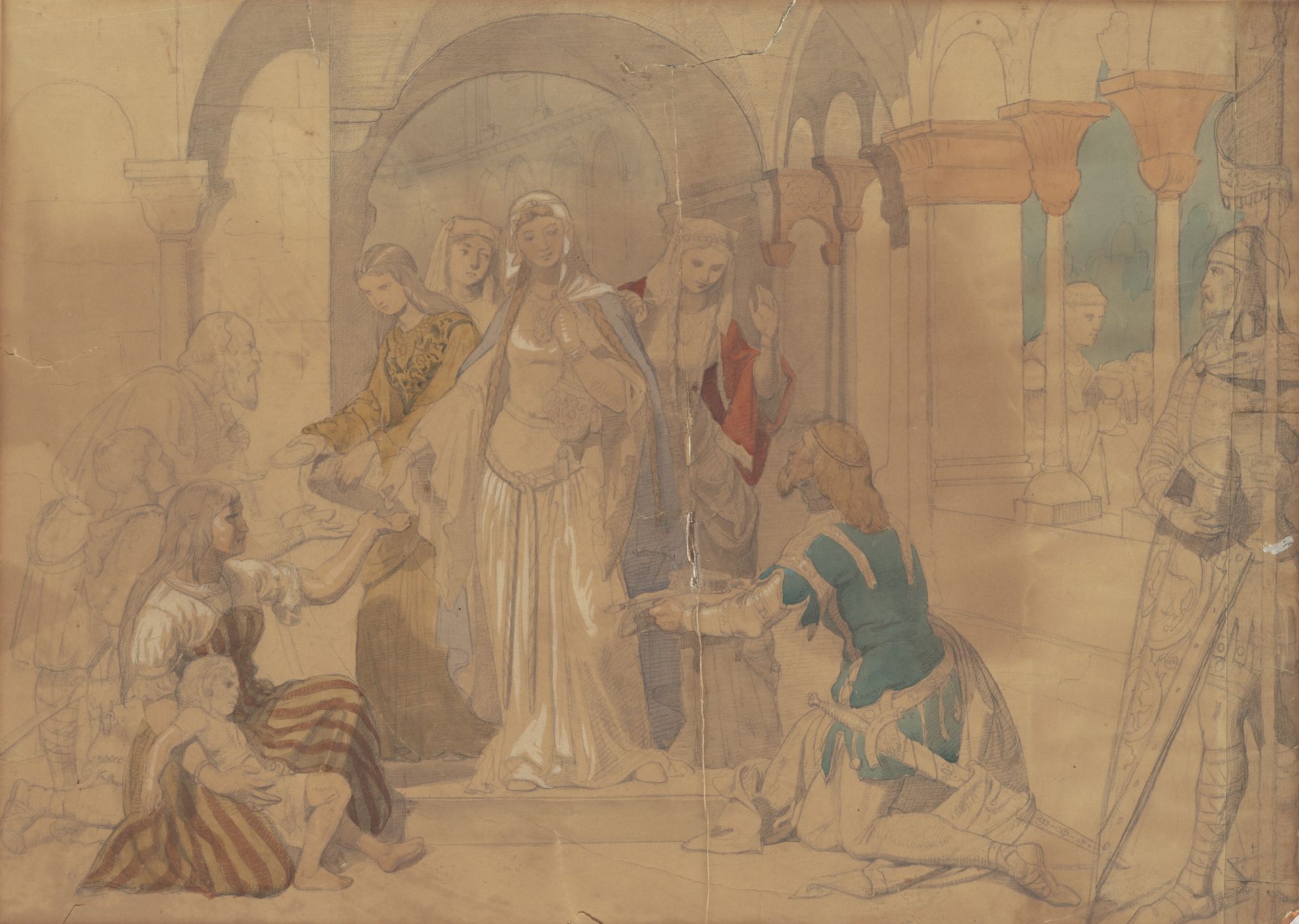 Study of Courtesans by Emanuel Leutze