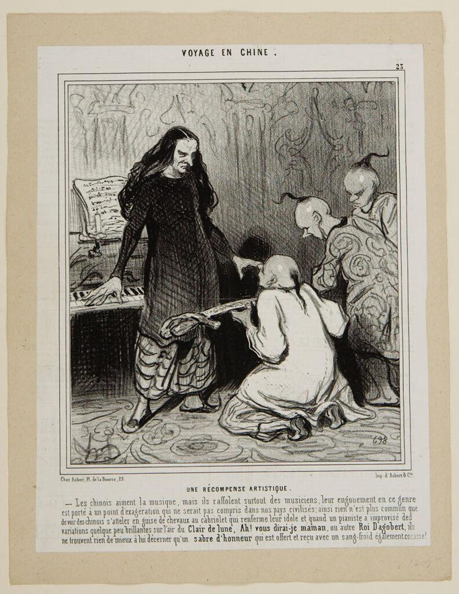 Une RÃ©compense Artistique by Honoré Daumier