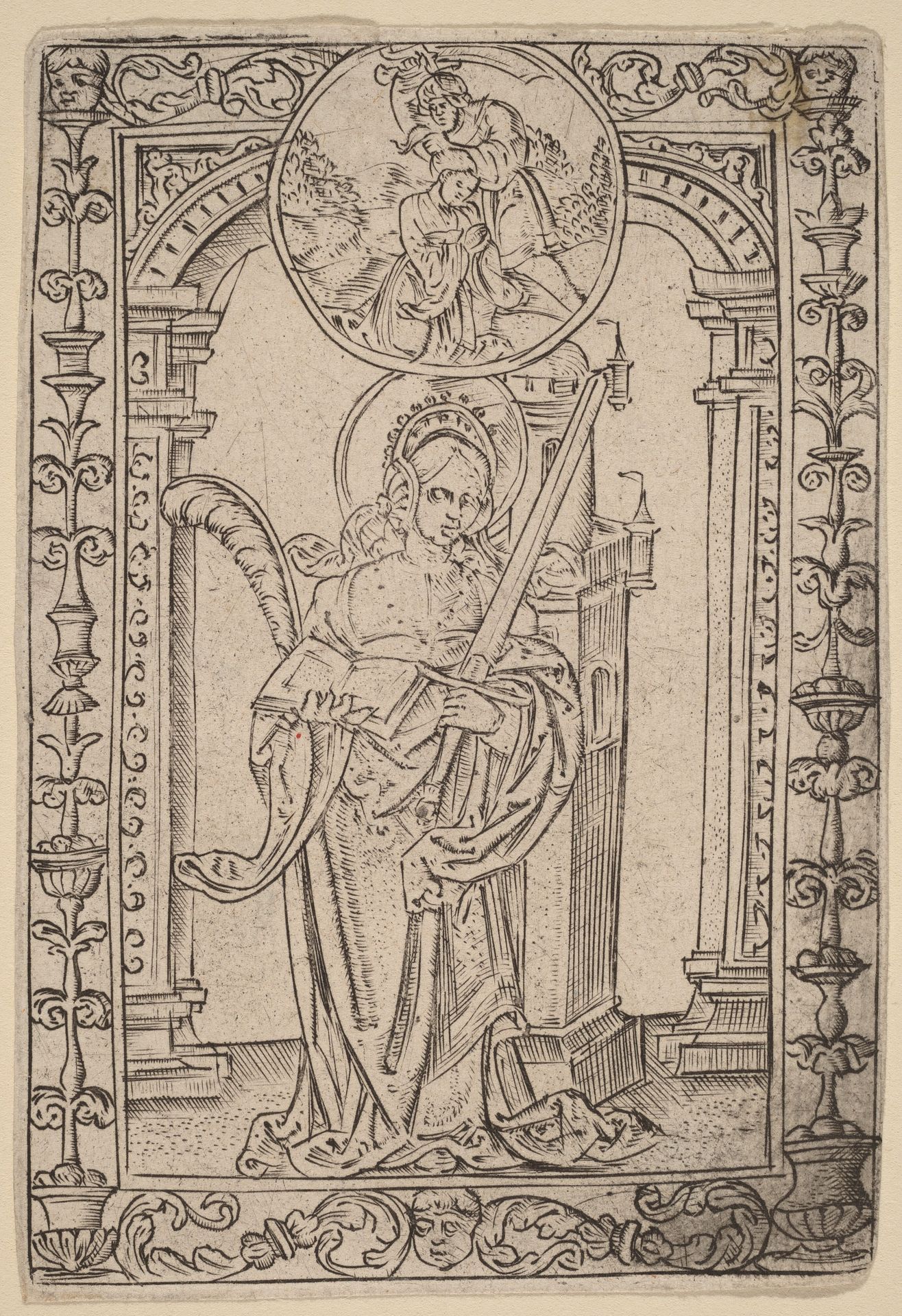 Saint Barbara by Master S