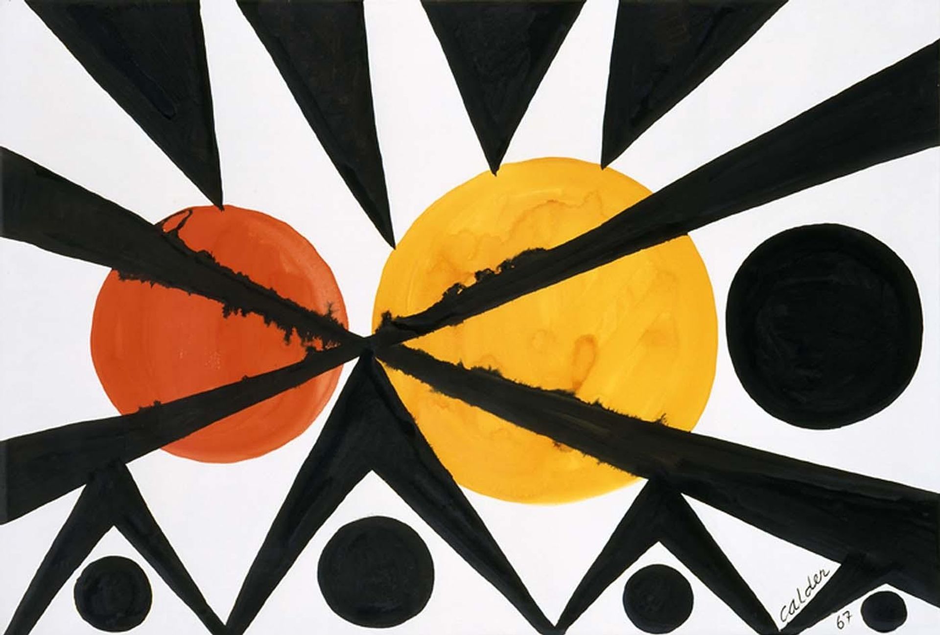 Across the Orange Moons by Alexander Calder