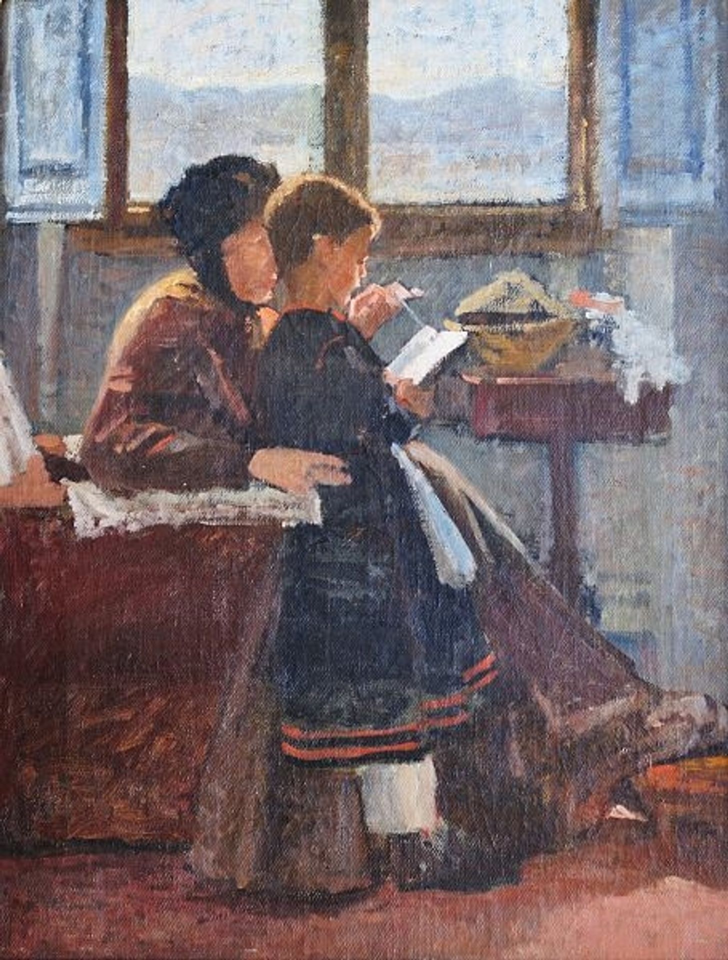 The lesson by Silvestro Lega