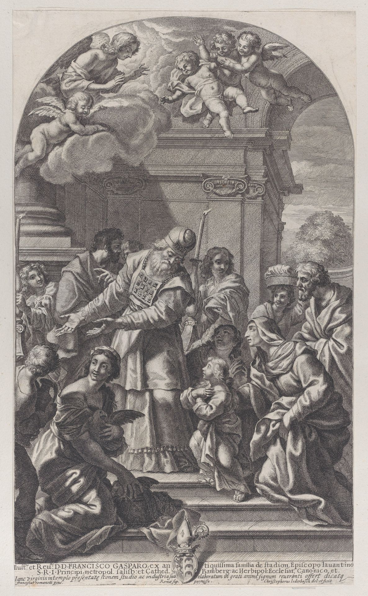 The presentation of the Virgin in the Temple by Christoph Lederwasch