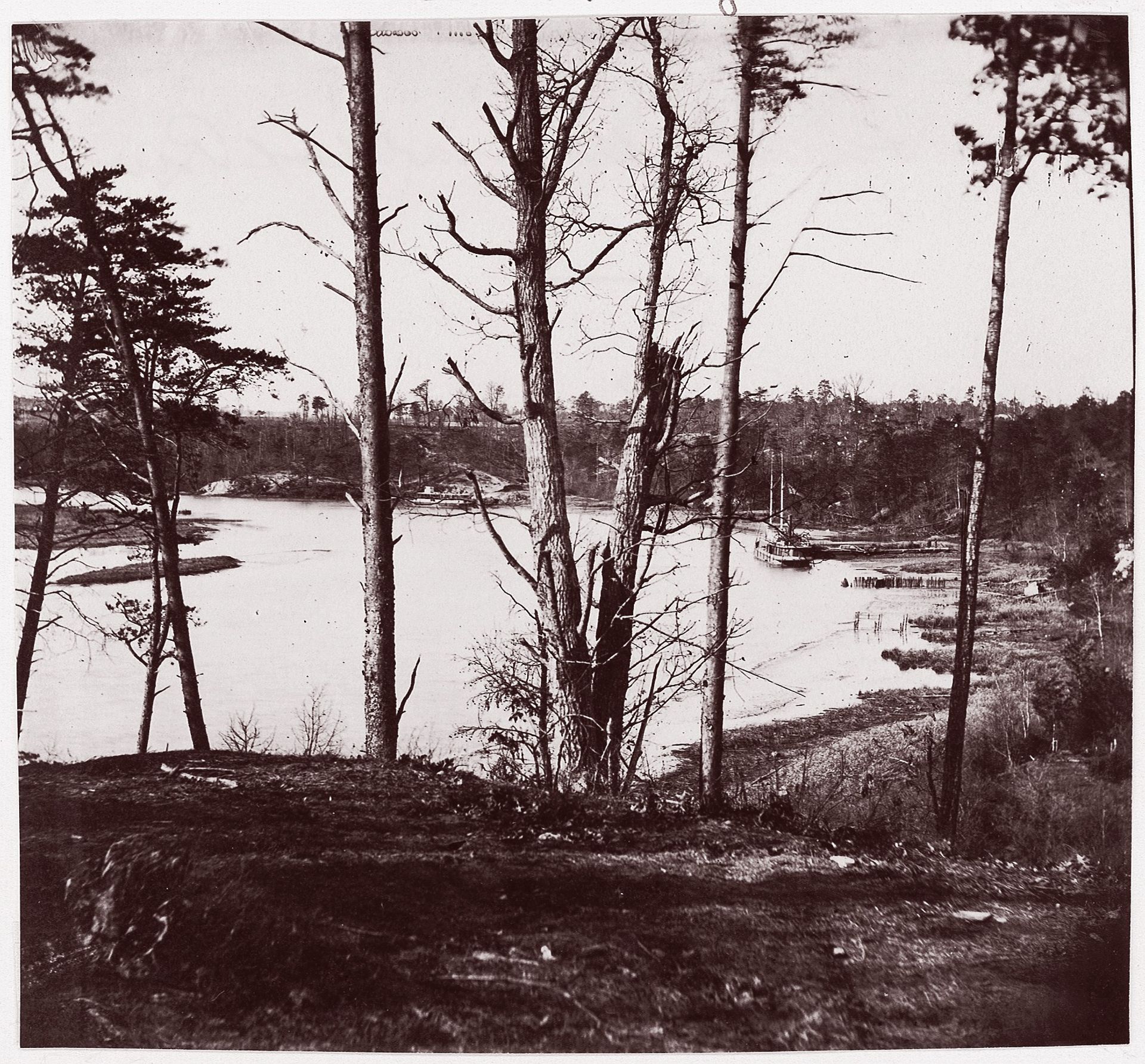 [View on Appomattox River, Virginia] by Timothy O'Sullivan
