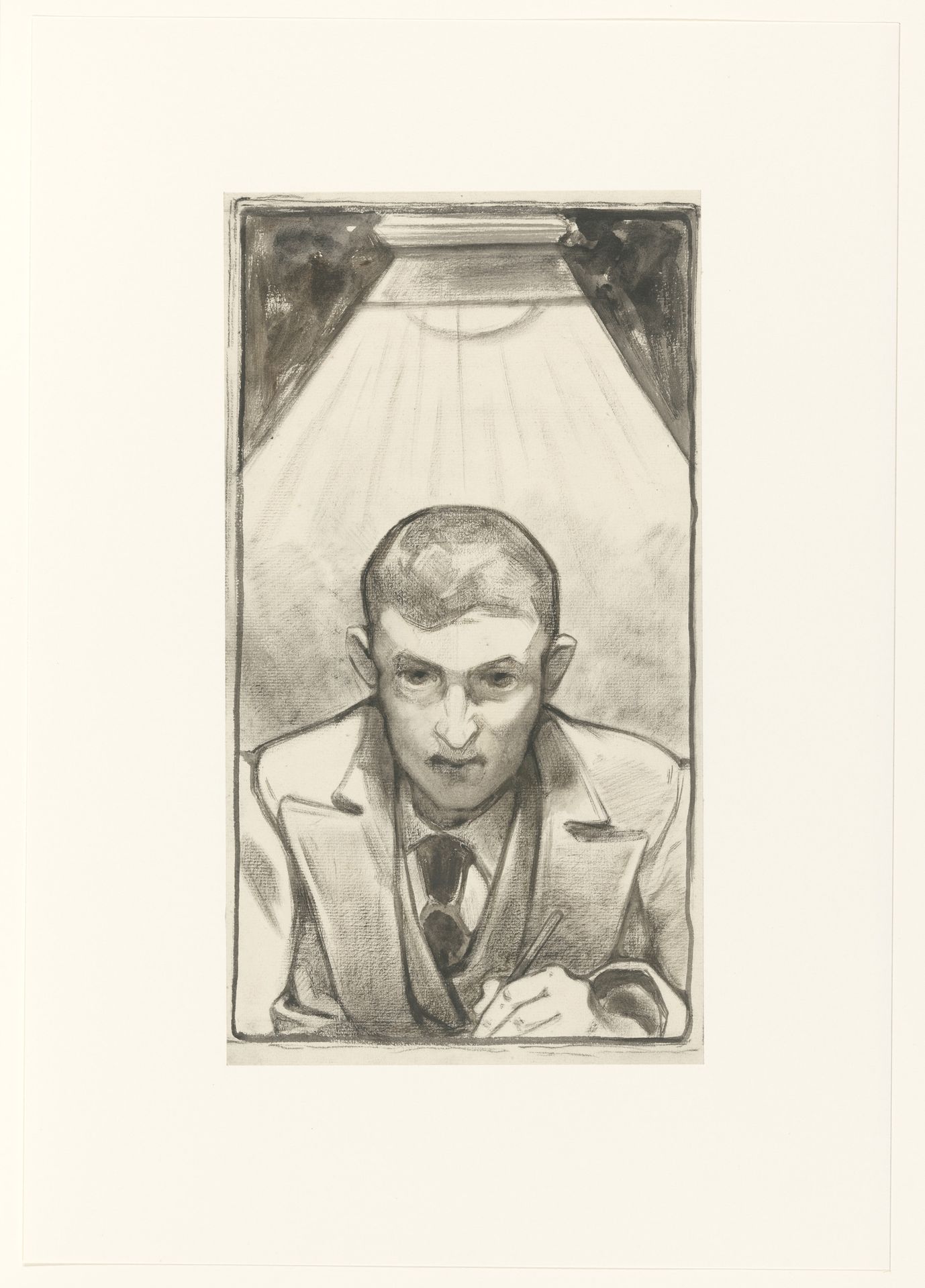 Zelfportret by Bernard Willem Wierink