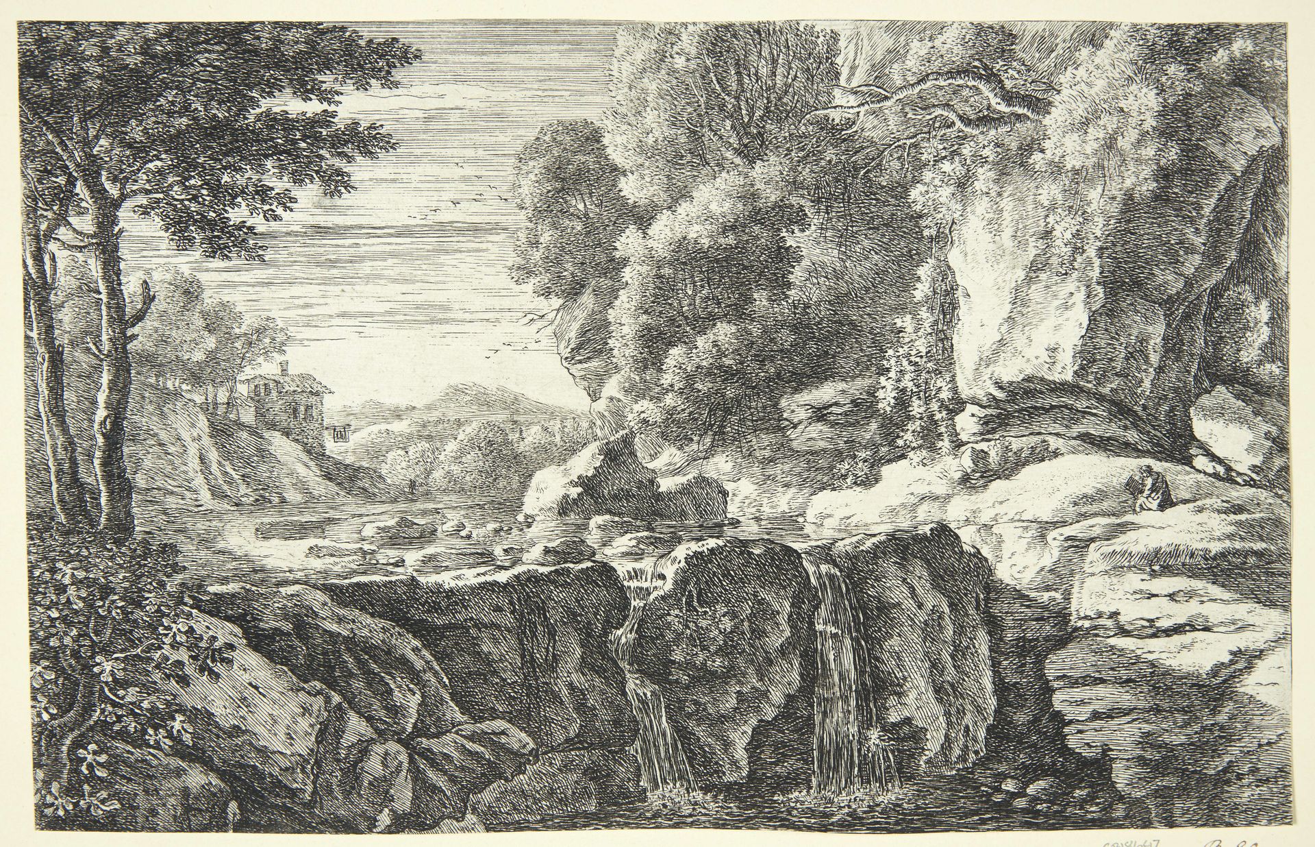 Det lille vandfald by Herman van Swanevelt