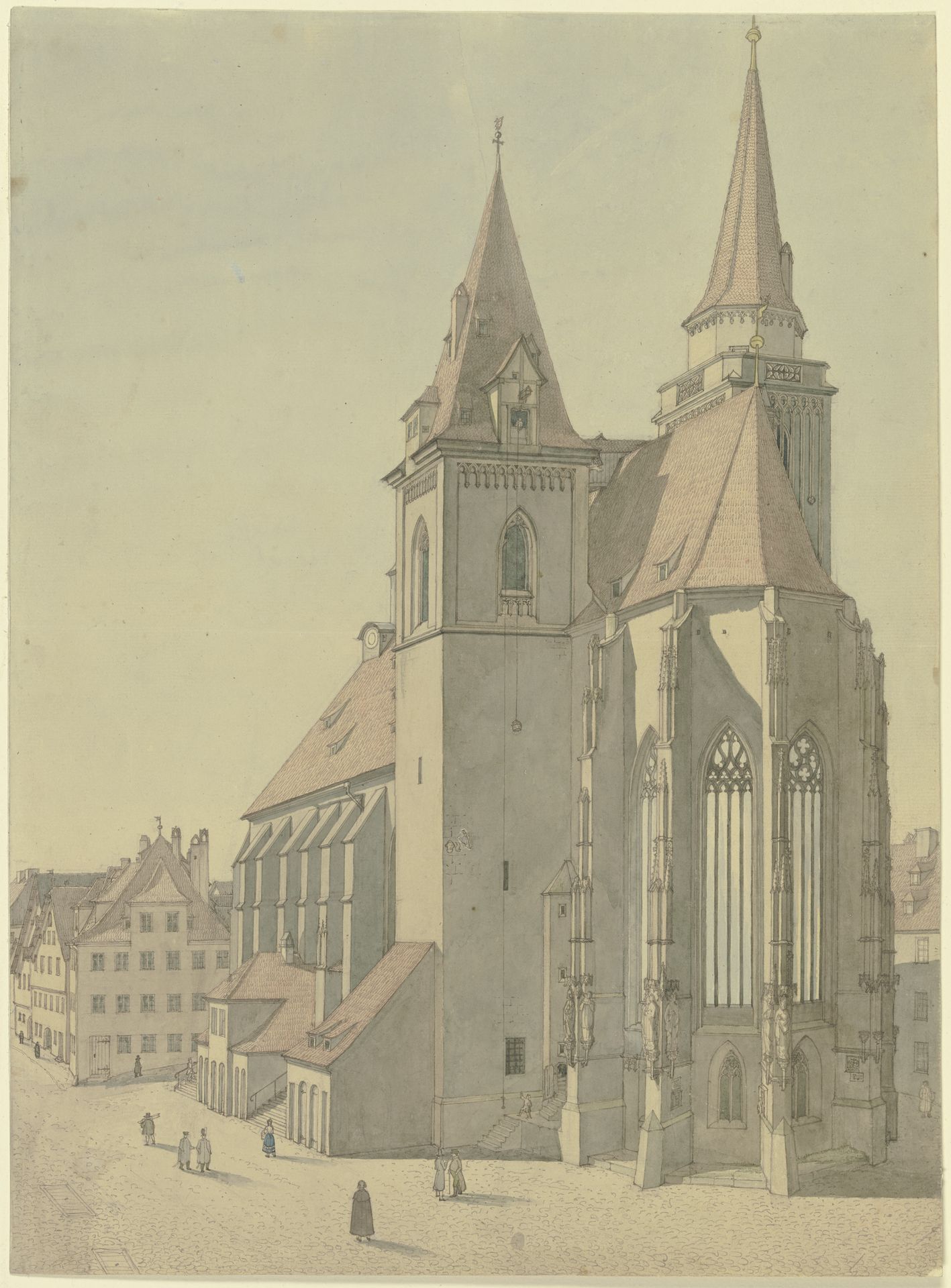 St. Johannis in Ansbach by Ludwig Hoffstadt