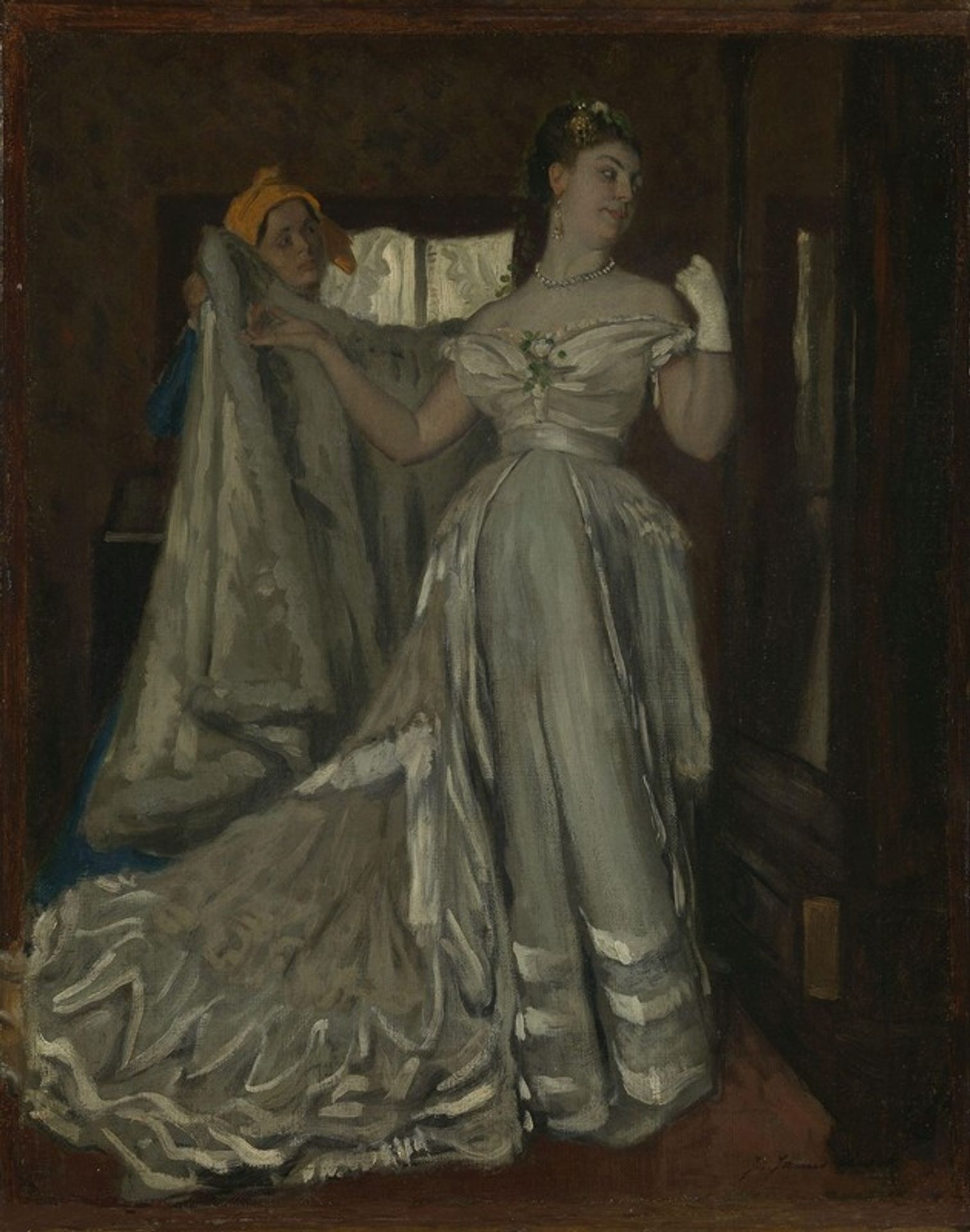 Lady and Chambermaid by James Tissot