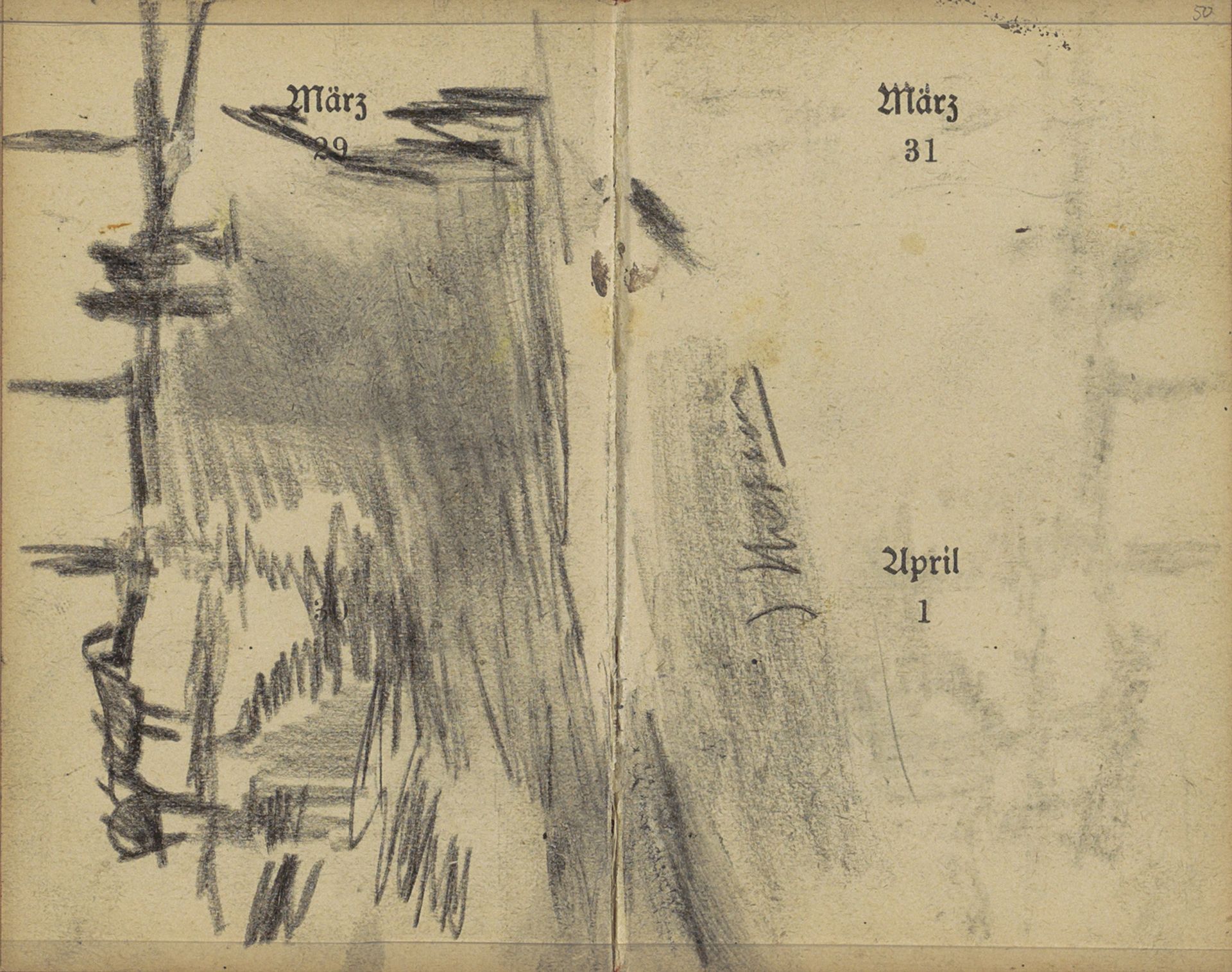 Dieren en figuren, mogelijk langs water by George Hendrik Breitner