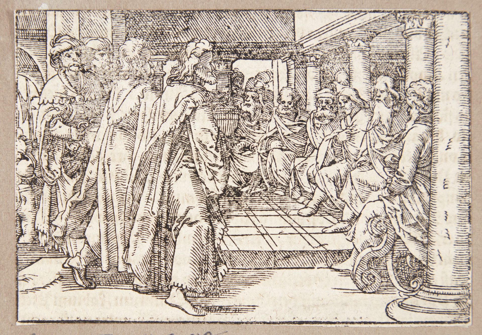 Ptolemaios' ambassadører i Rom by Tobias Stimmer