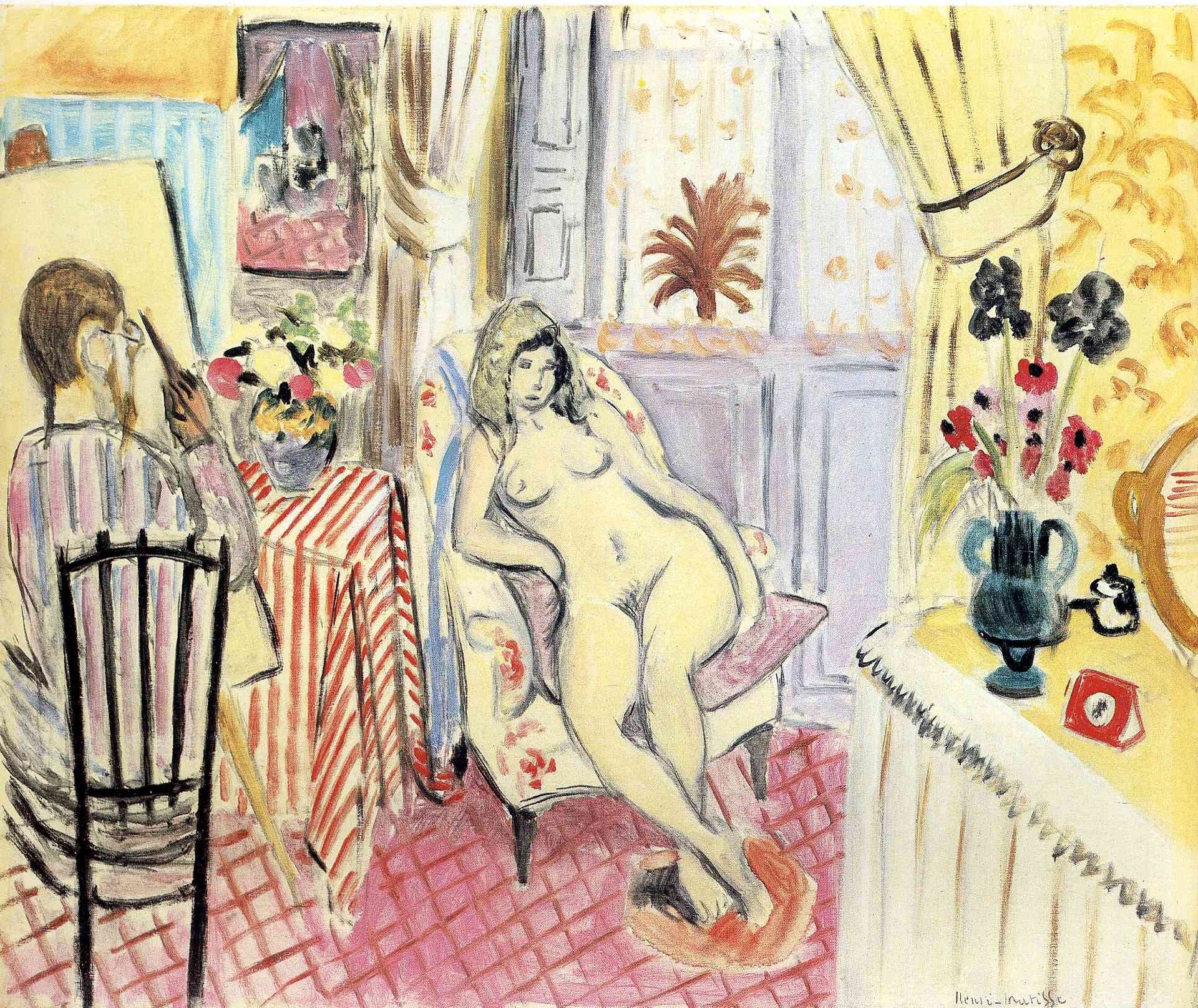 The Artist and his model by Henri Matisse