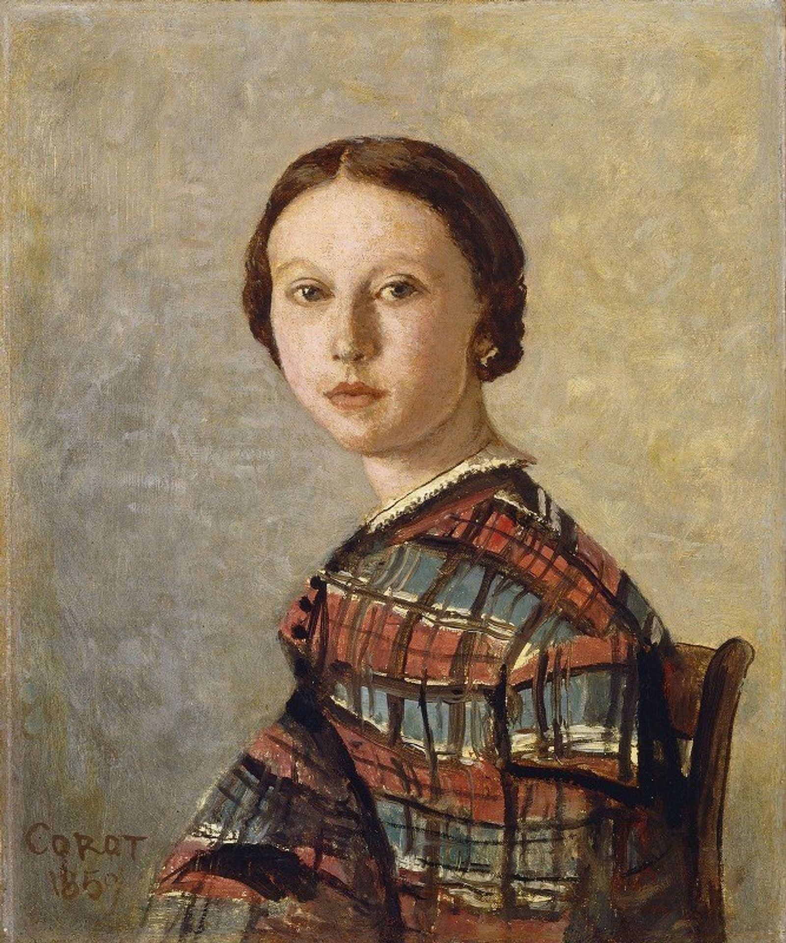 Portrait of a Young Girl by Camille Corot