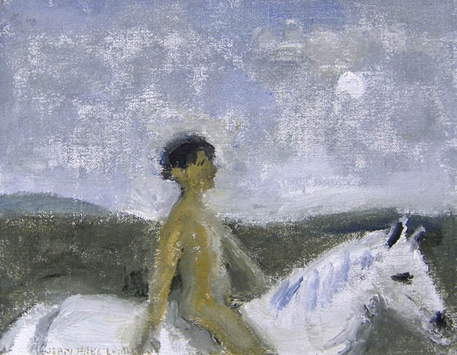 Le Cheval Blanc by Jean Paul Lemieux