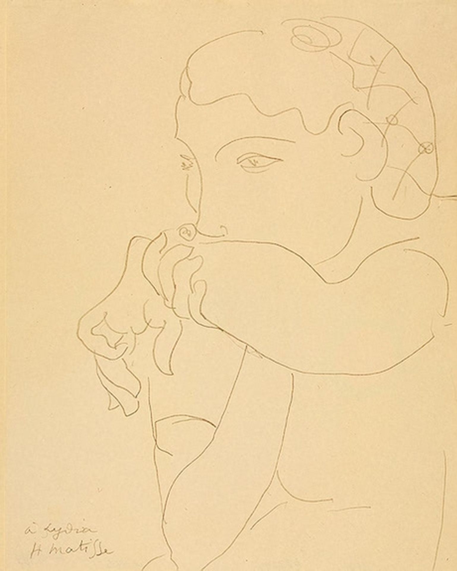 Lydia with her Hair in a Net by Henri Matisse
