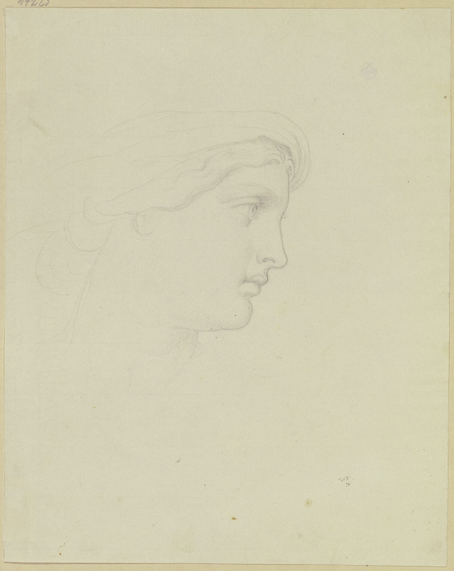 Studie zu _Sabine von Steinburg_ by Moritz von Schwind