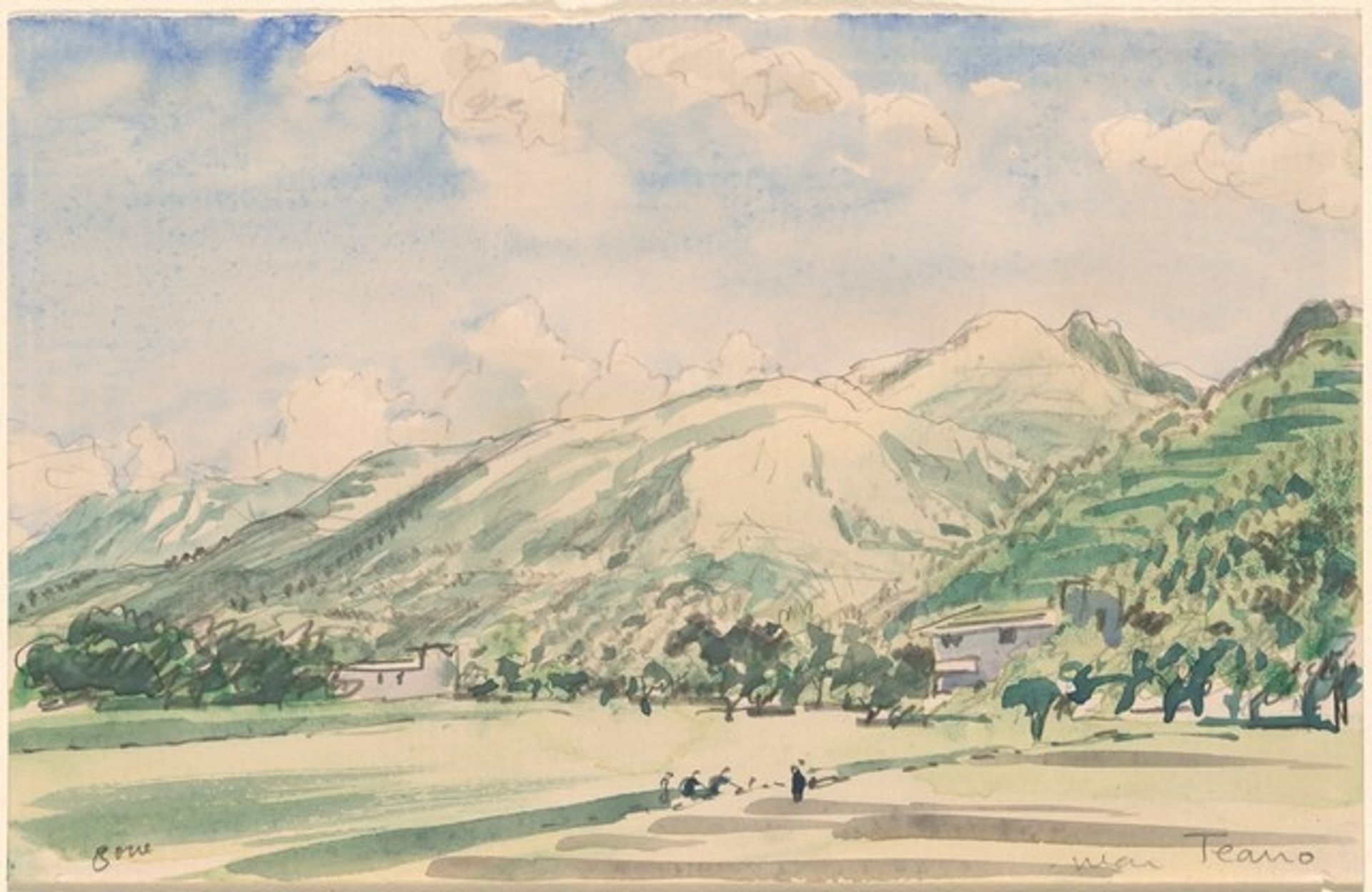 Near Tearro, Campania by Muirhead Bone
