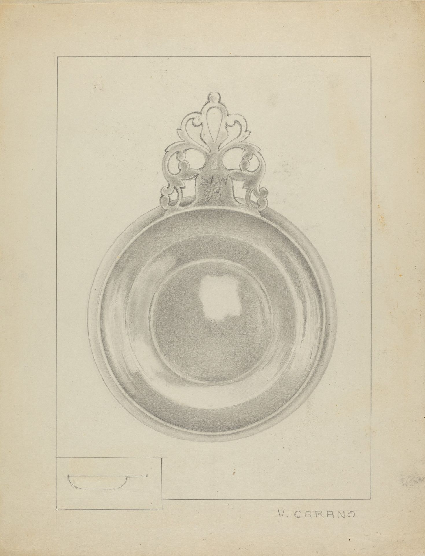 Silver Porringer by Vincent Carano