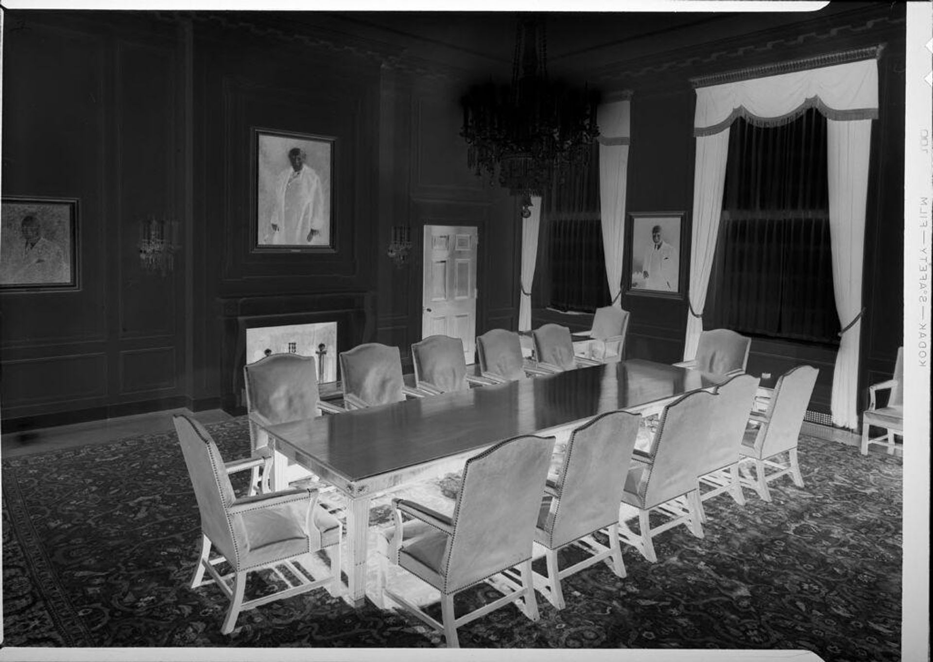 Untitled (room with conference table) by Robert Burian