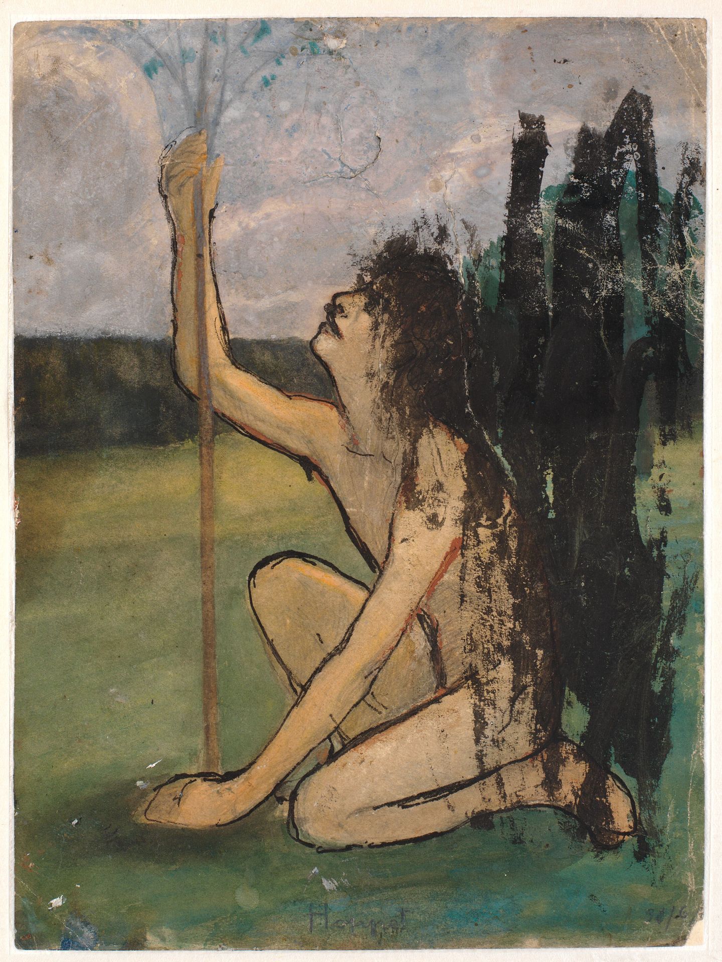 Dreng, der planter by Karl Isakson