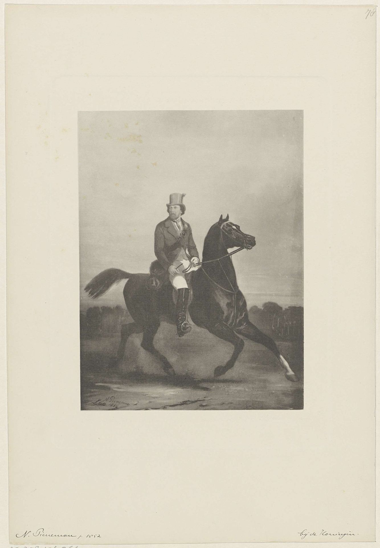 Ruiterportret van Willem III, koning der Nederlanden by Anonymous