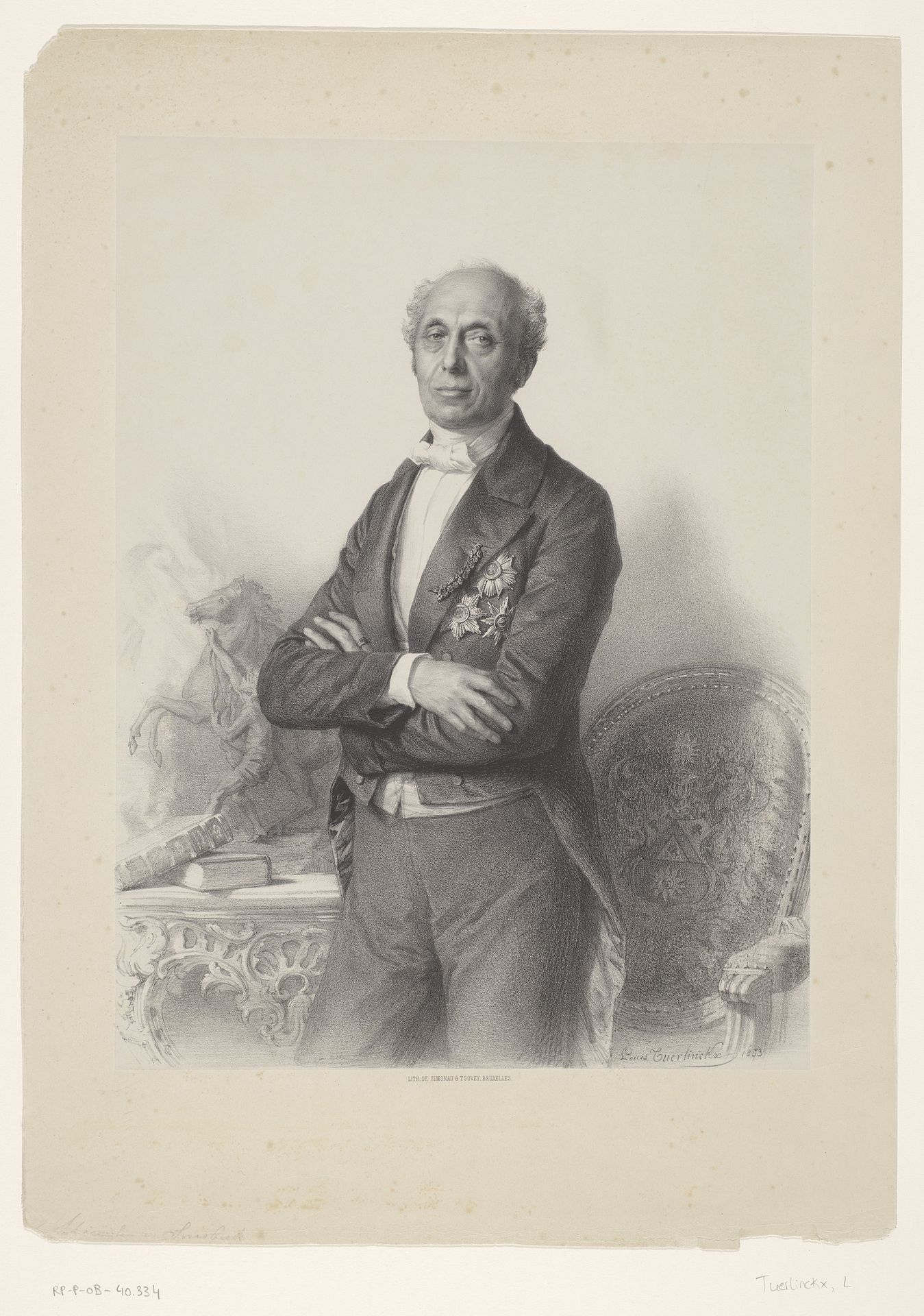 Portret van Herman van Sonsbeeck by Louis Tuerlinckx