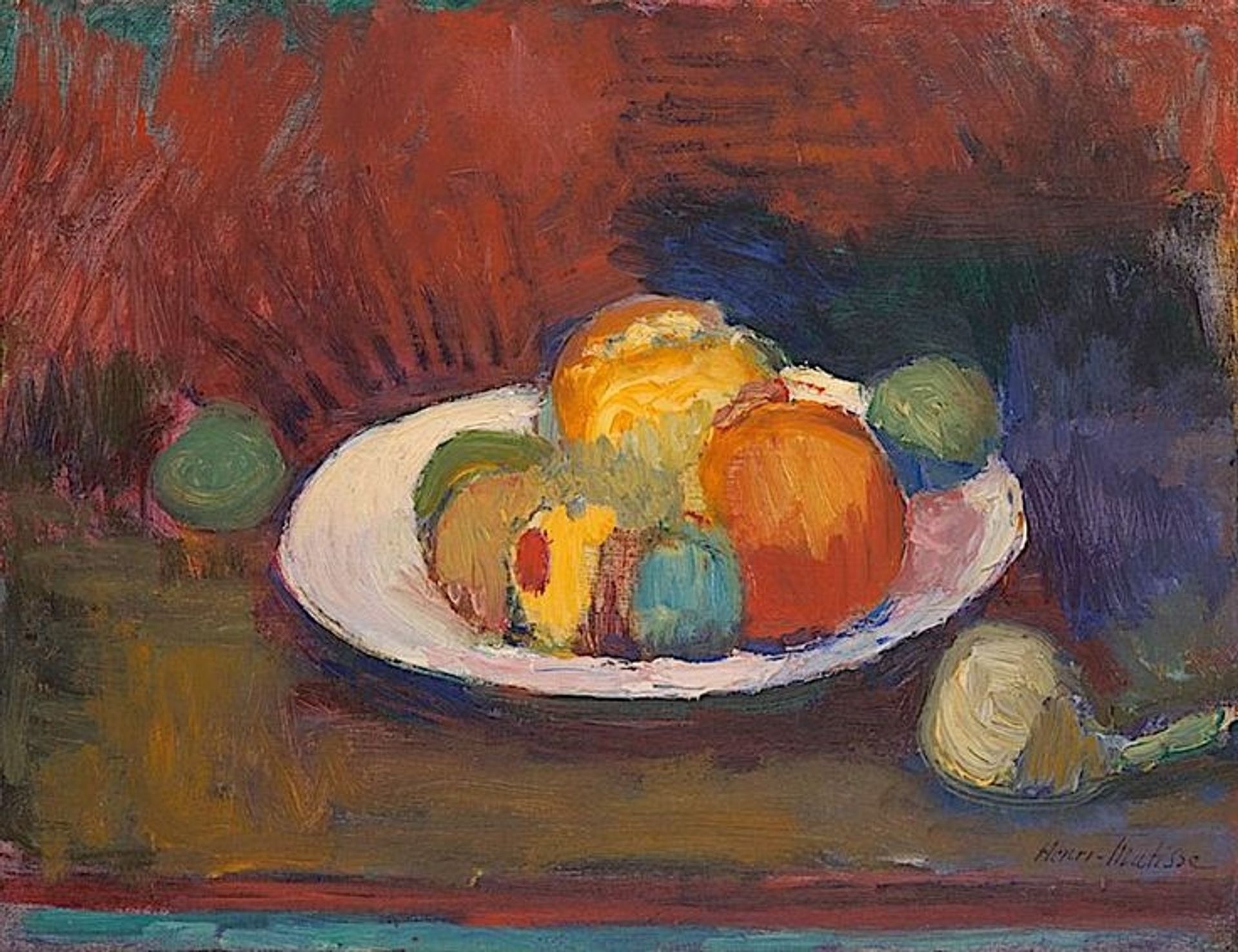 Assiette De Fruits (Fruit Dish) by Henri Matisse
