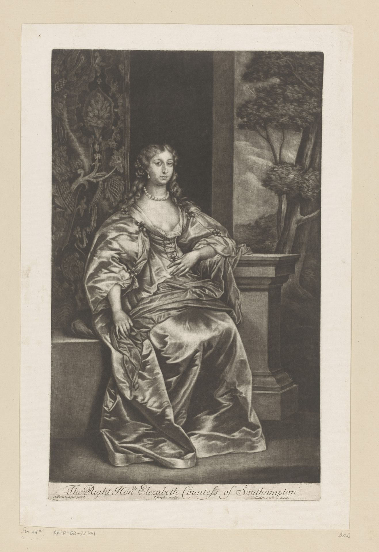Portret van Elizabeth Wriothesley by Anonymous