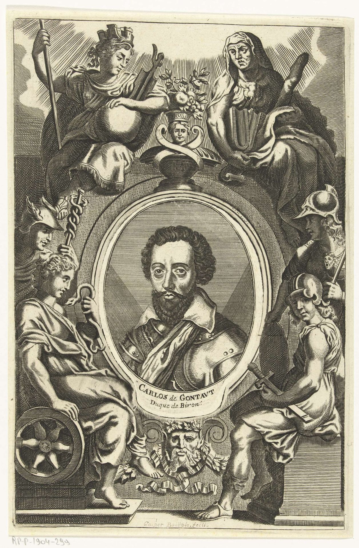 Portret van Charles de Gontaut by Gaspar Bouttats
