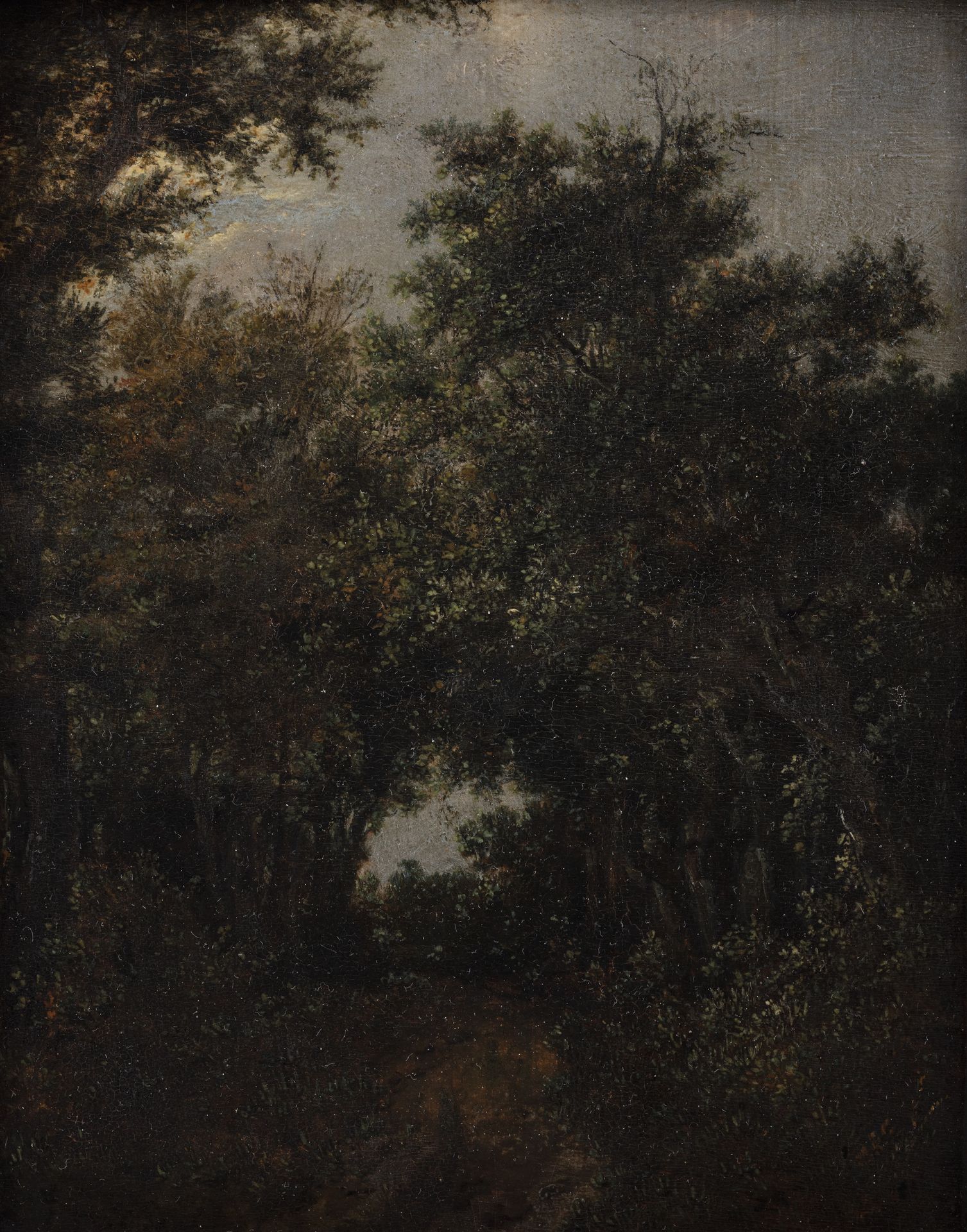 Road in an Oak Forrest by Jacob Isaacksz. van Ruisdael