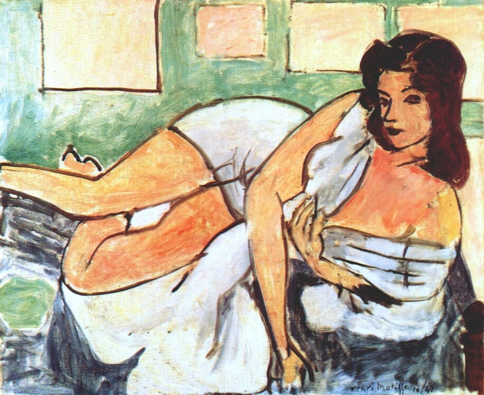 Reclining Nude in Arab Robe by Henri Matisse