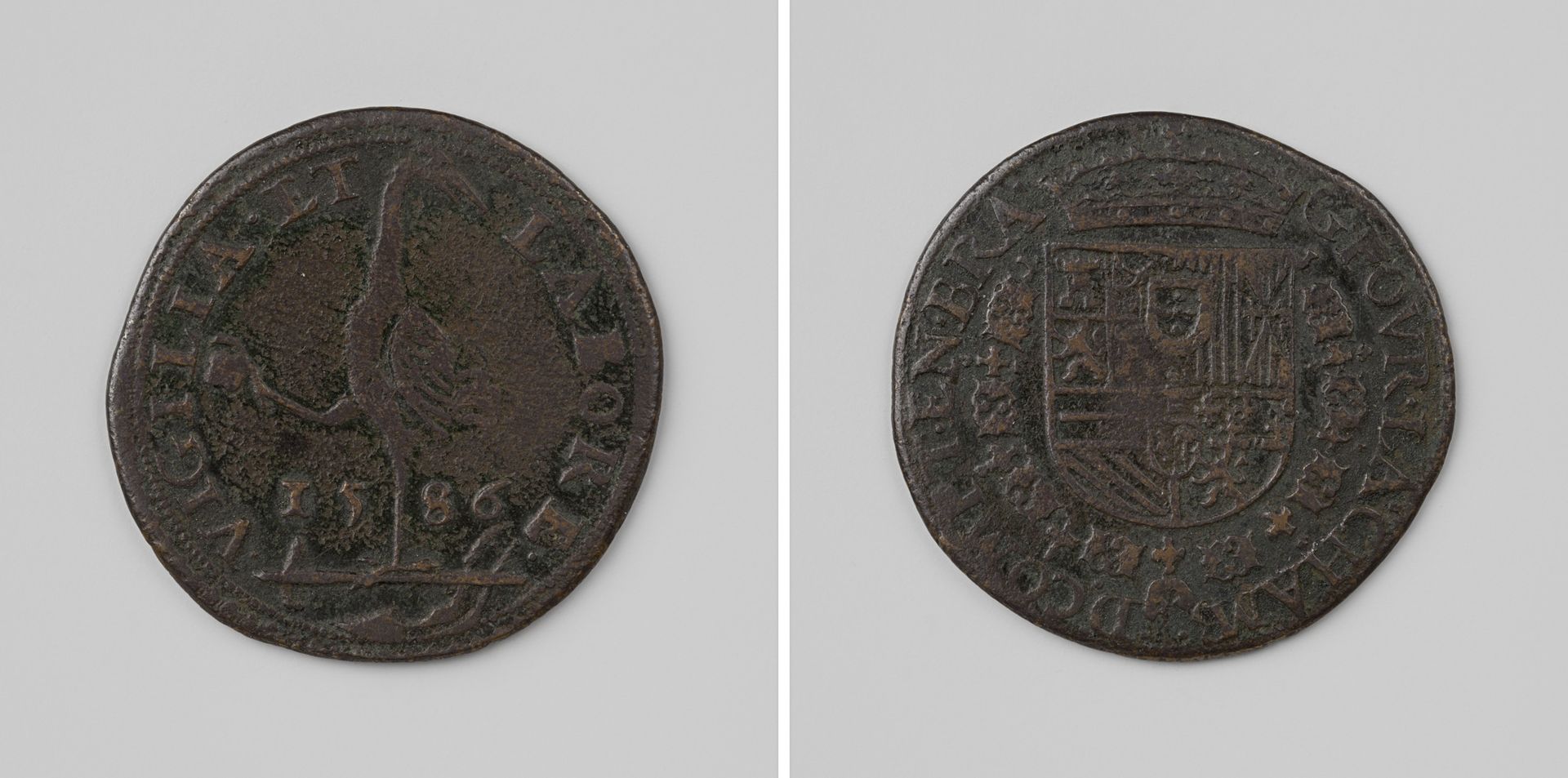 Alessandro Farnese, hertog van Parma, rekenpenning van de rekenkamer van Brabant te Brussel by Anonymous