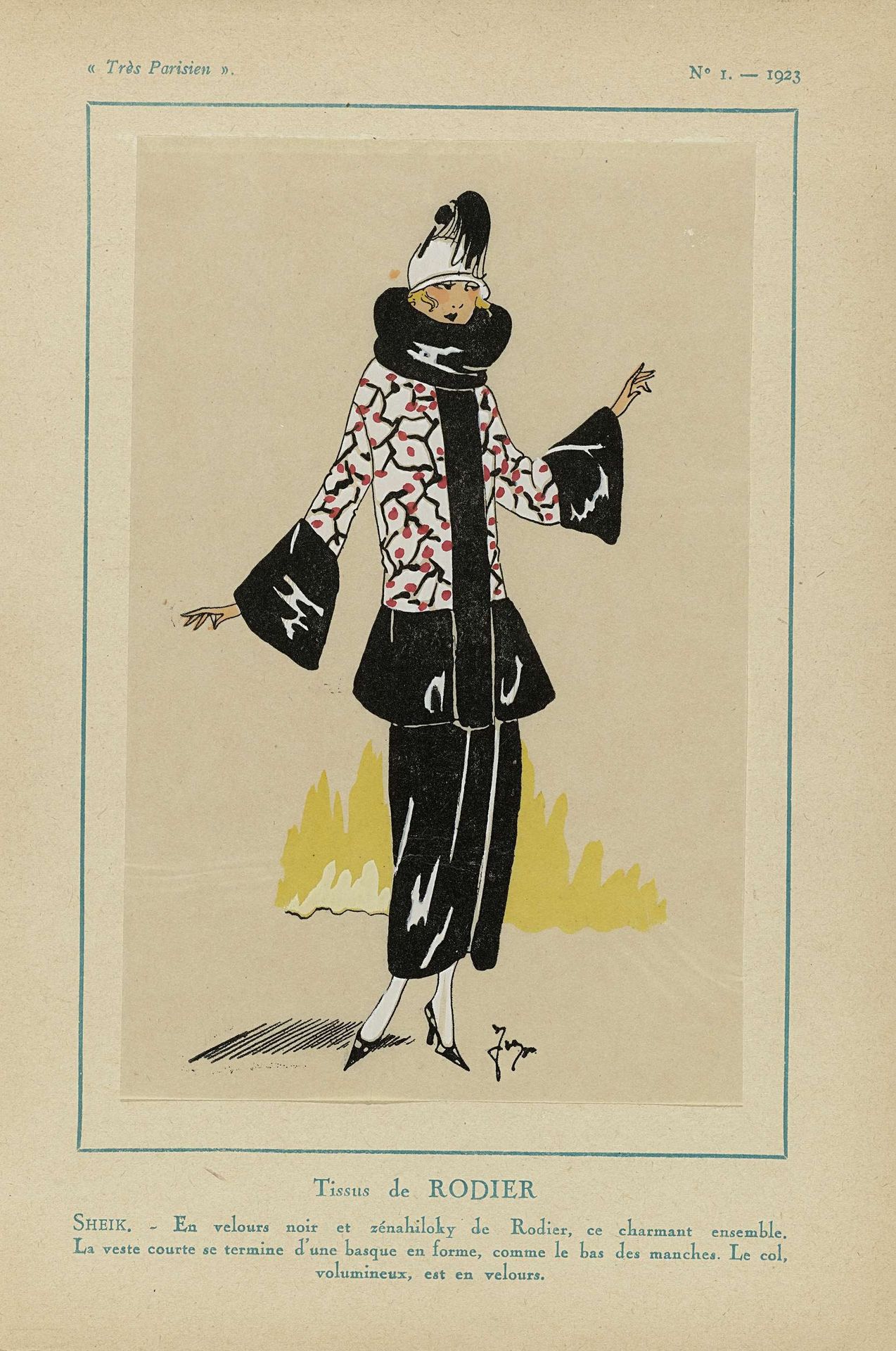 Très Parisien, 1923, No 1: Tissus de RODIER... by Anonymous