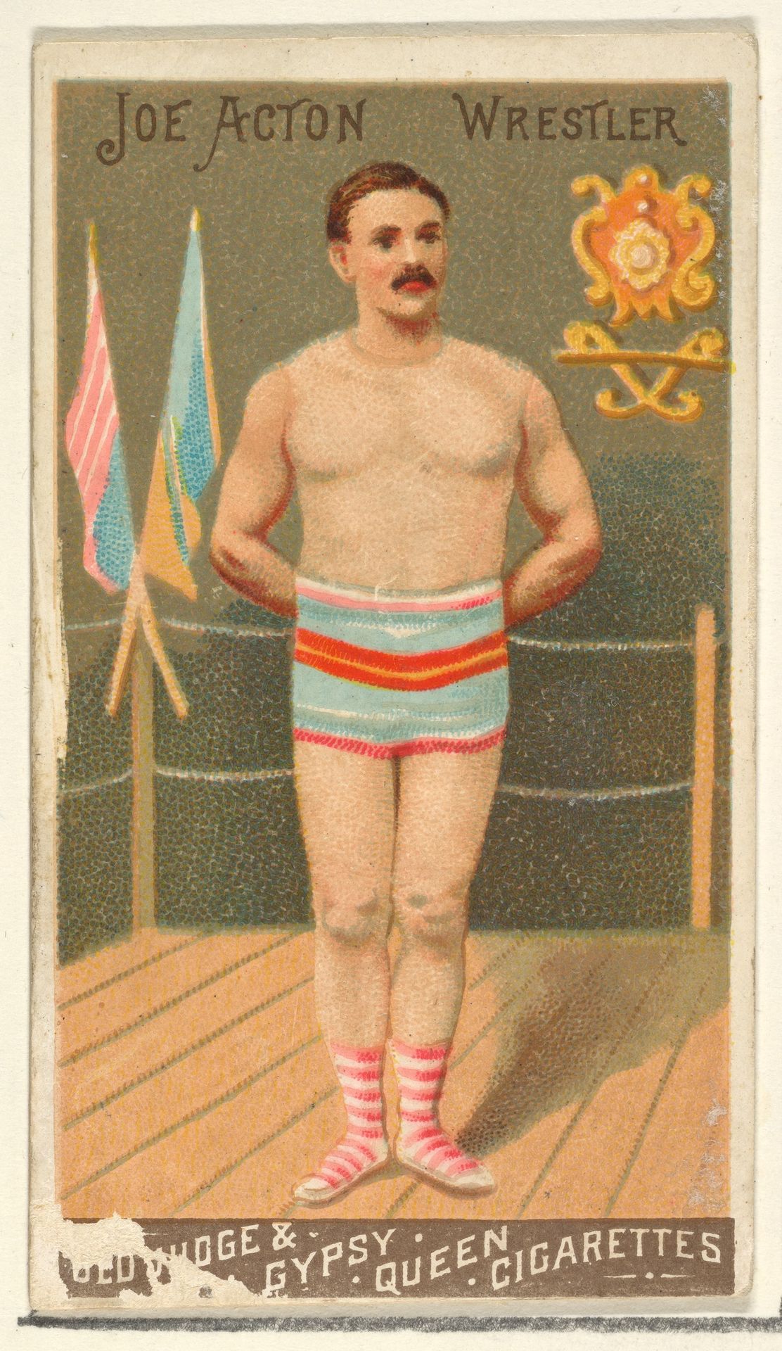 Joe Acton, Wrestler, from the Goodwin Champion series for Old Judge and Gypsy Queen Cigarettes by Goodwin & Company