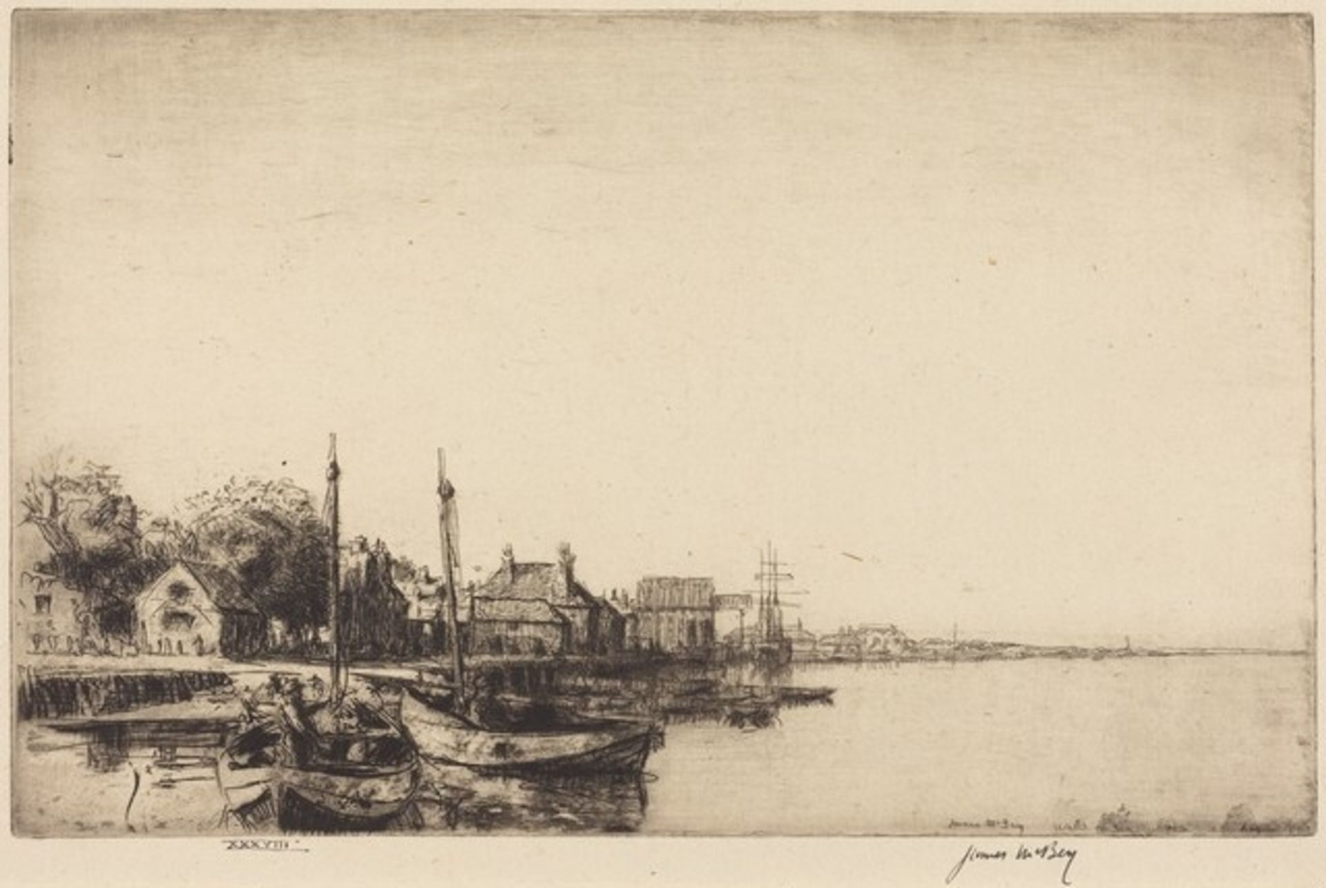 A Norfolk Village by James McBey