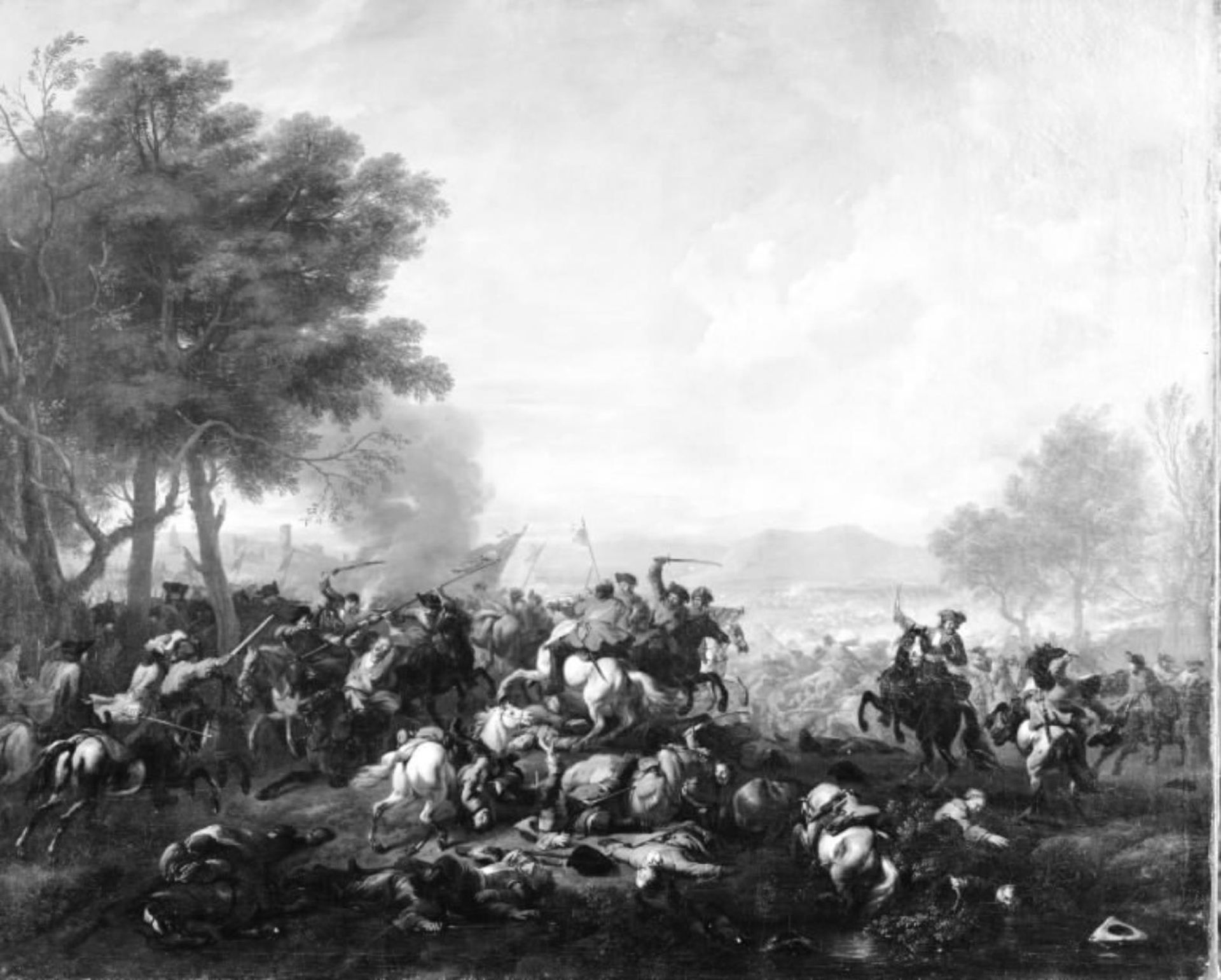A Battle by Jan van Huchtenburg