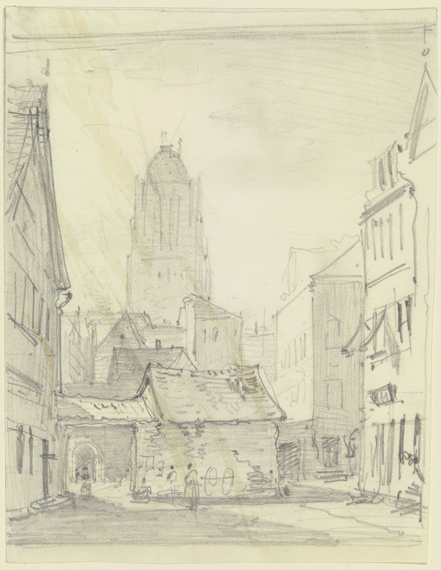 Die Fleischgasse in Frankfurt am Main by Carl Morgenstern
