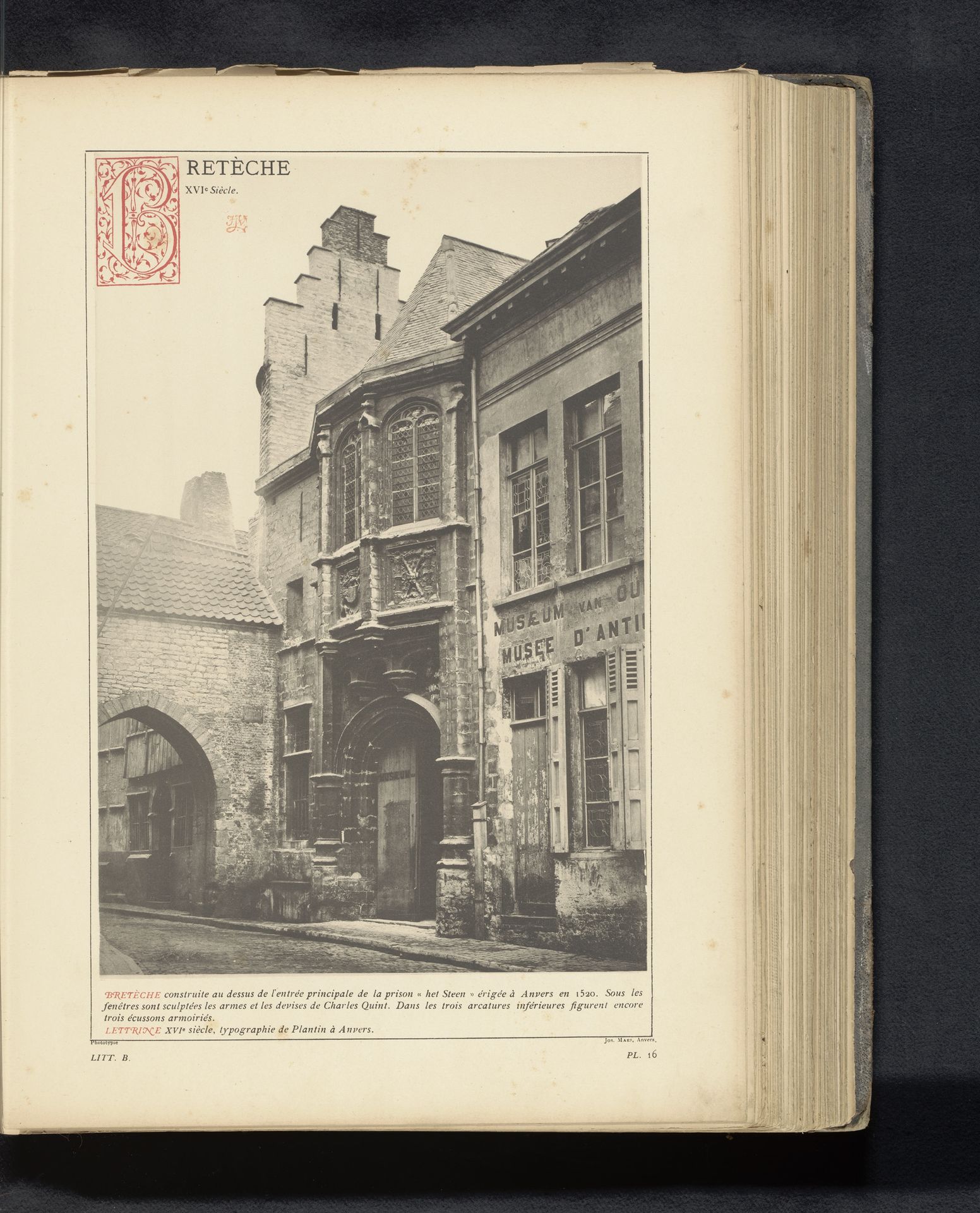 Detail van Het Steen te Antwerpen by Anonymous