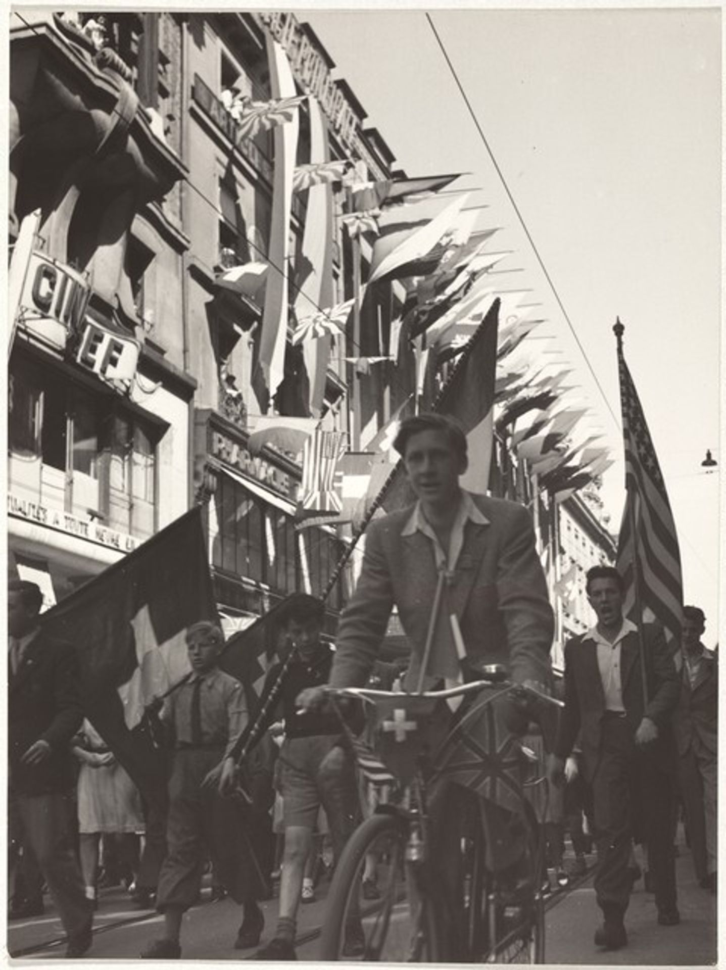 Armistice parade, Geneva by Robert Frank