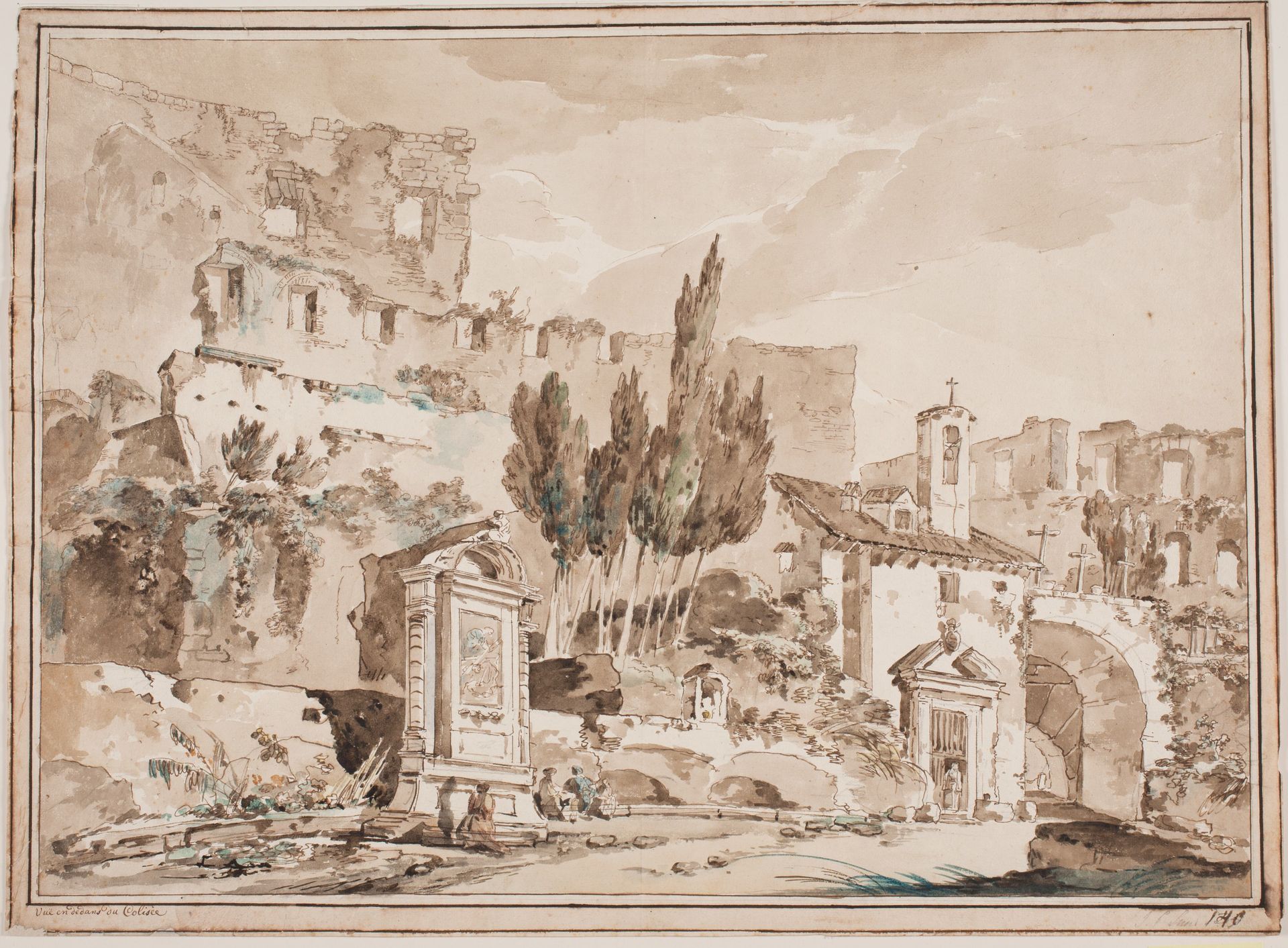 Det indre af Colosseum, Rom by Jens Petersen Lund