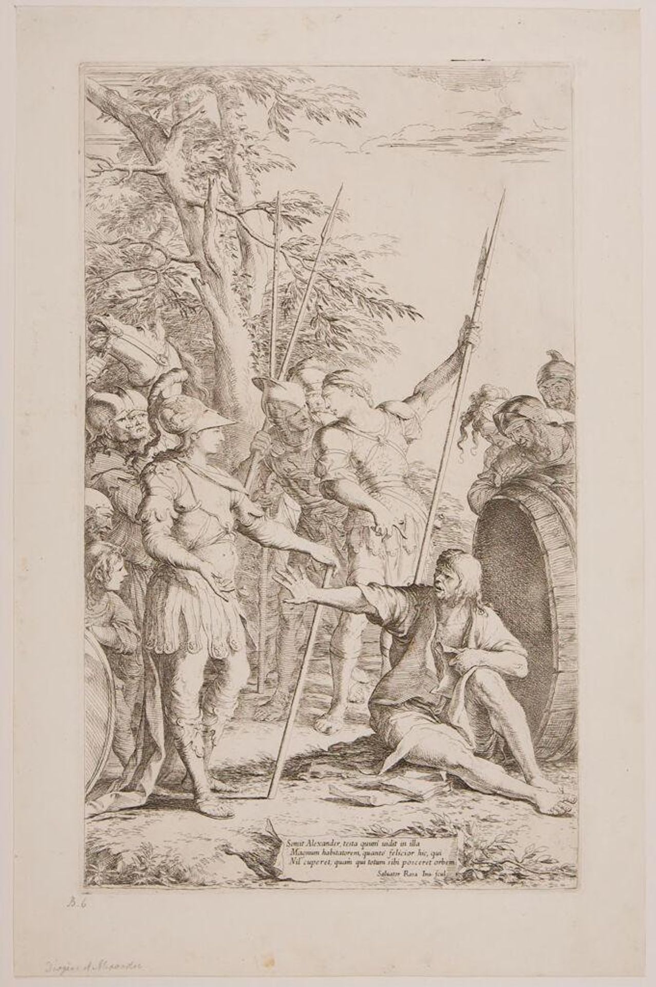 Alexander and Diogenes by Salvator Rosa