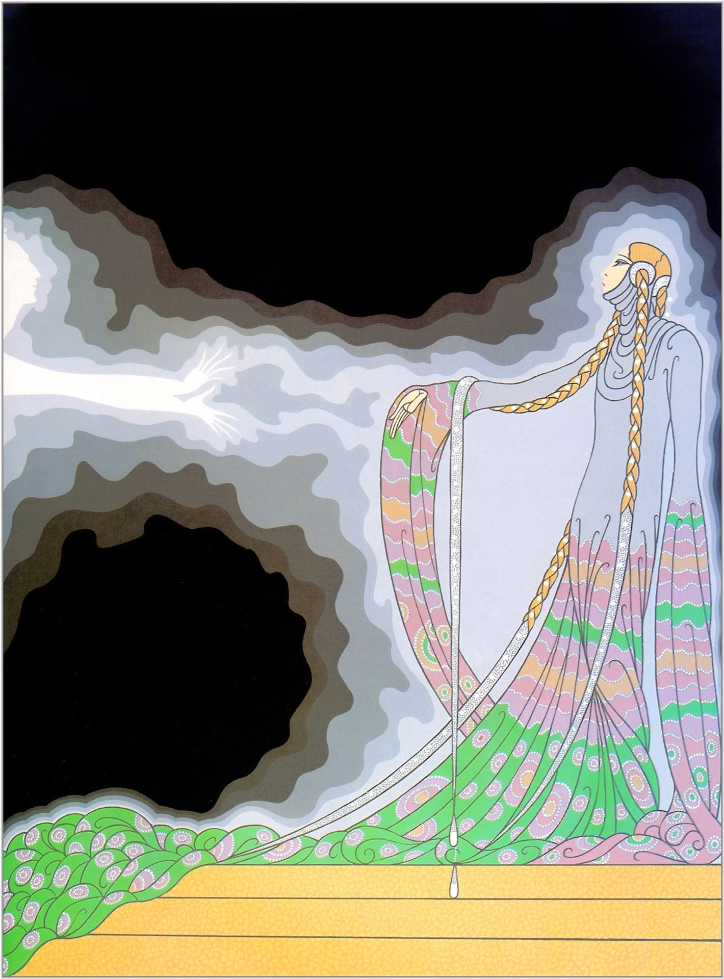 At the Theatre, Melisande by Erte