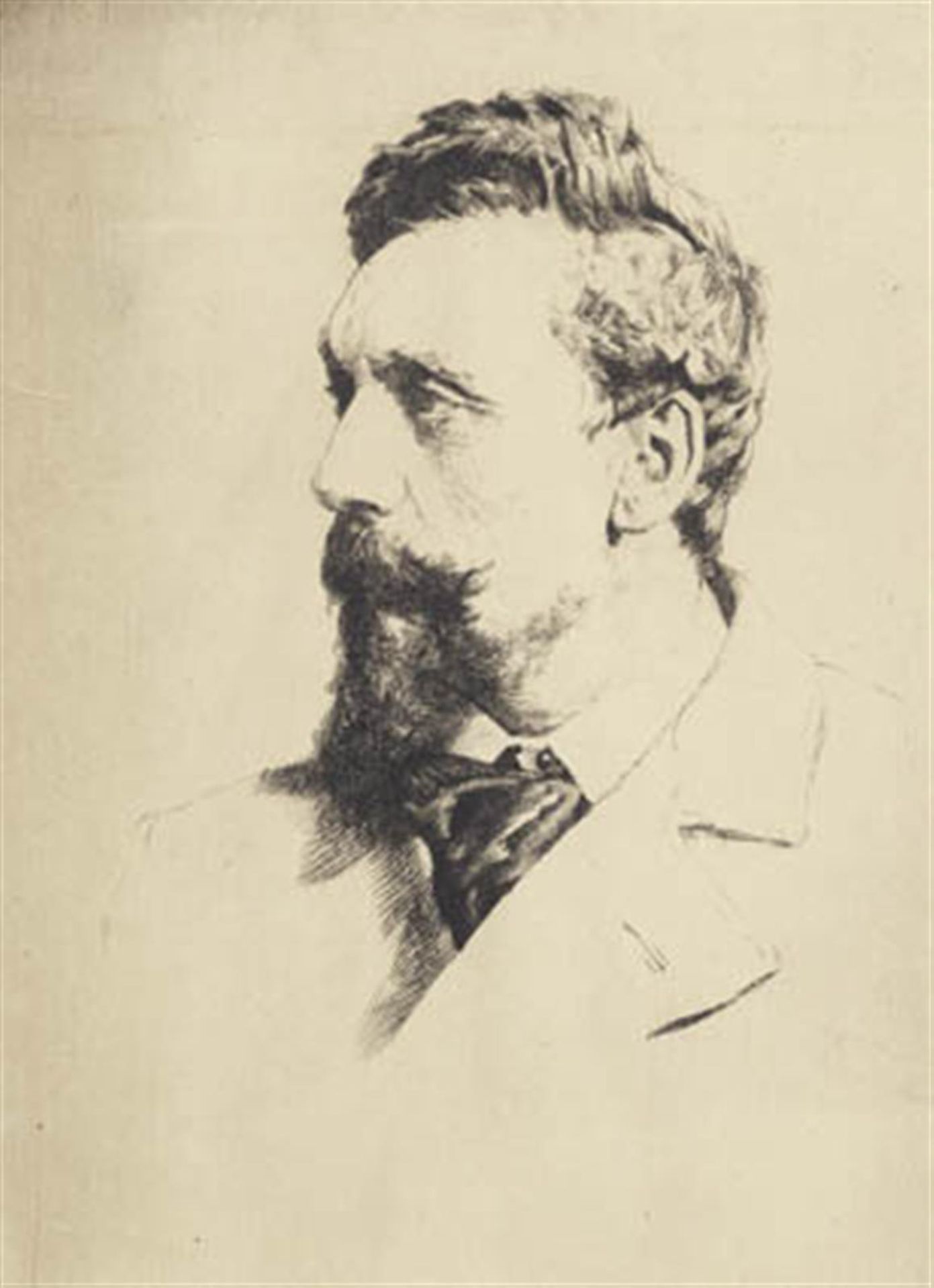 Portræt af Carl Bloch by Frans Schwartz